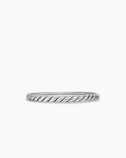 Cable Band Ring Sterling Silver, 1.7mm