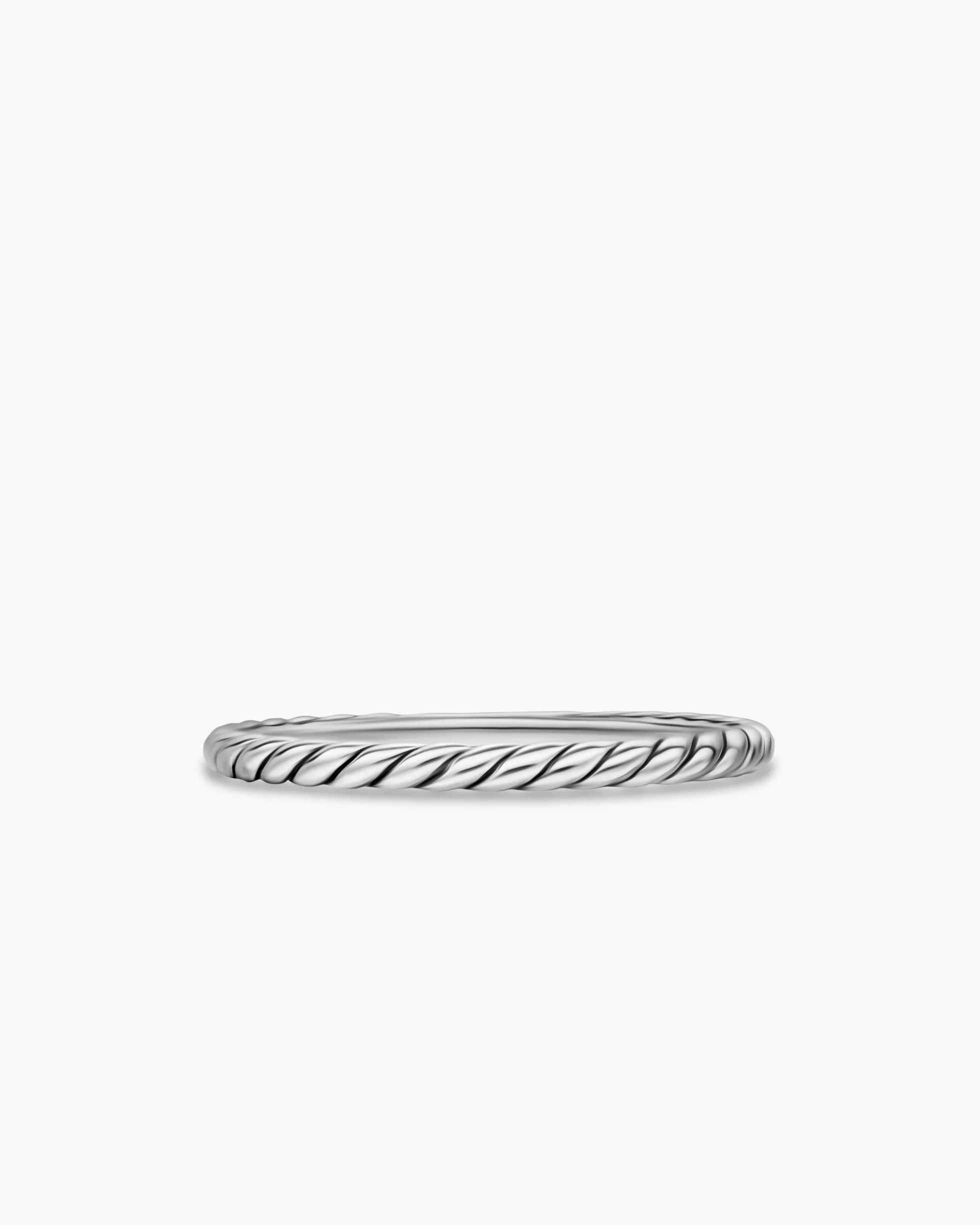 Cable Band Ring Sterling Silver, 1.7mm