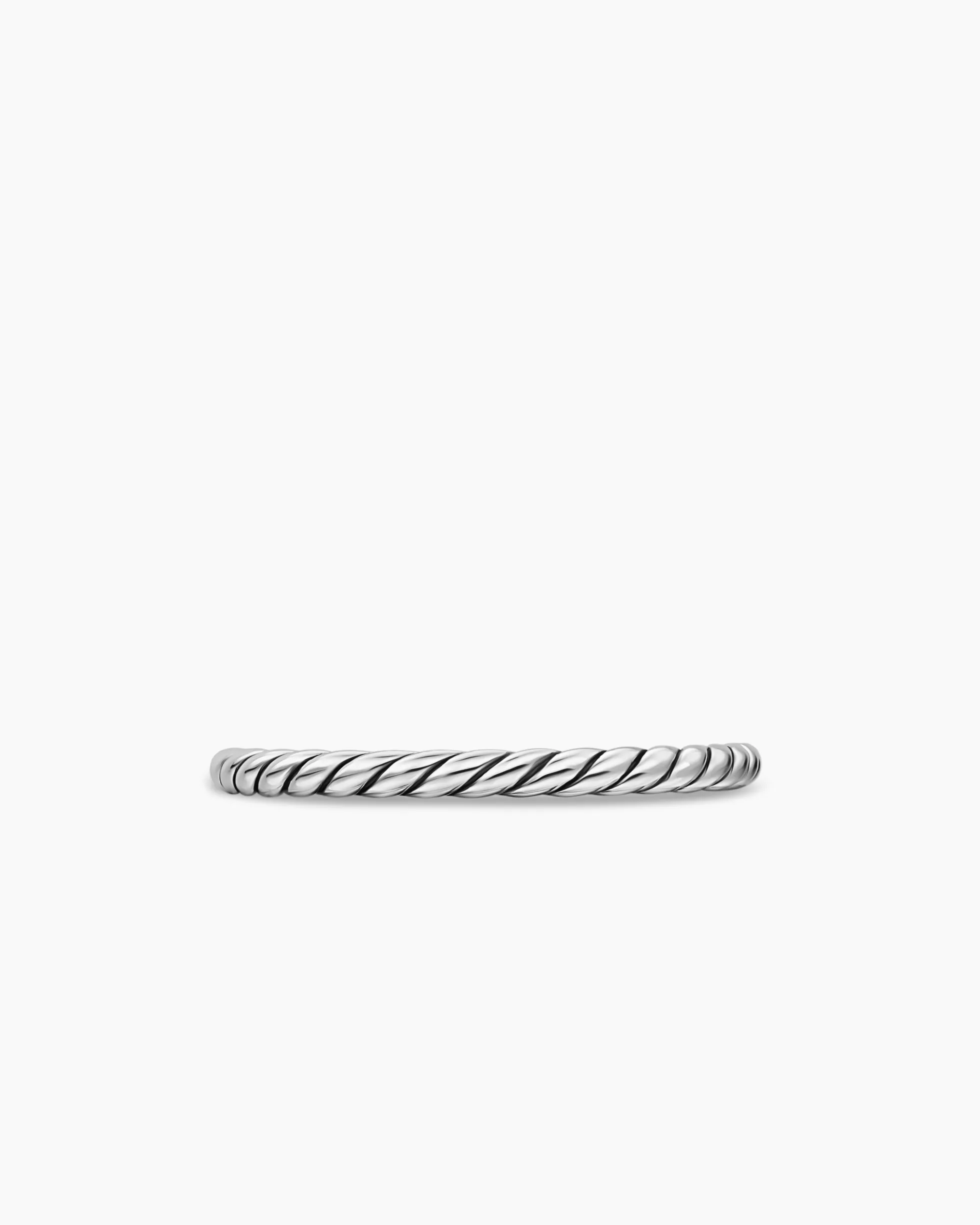 Cable Band Ring Sterling Silver, 1.7mm