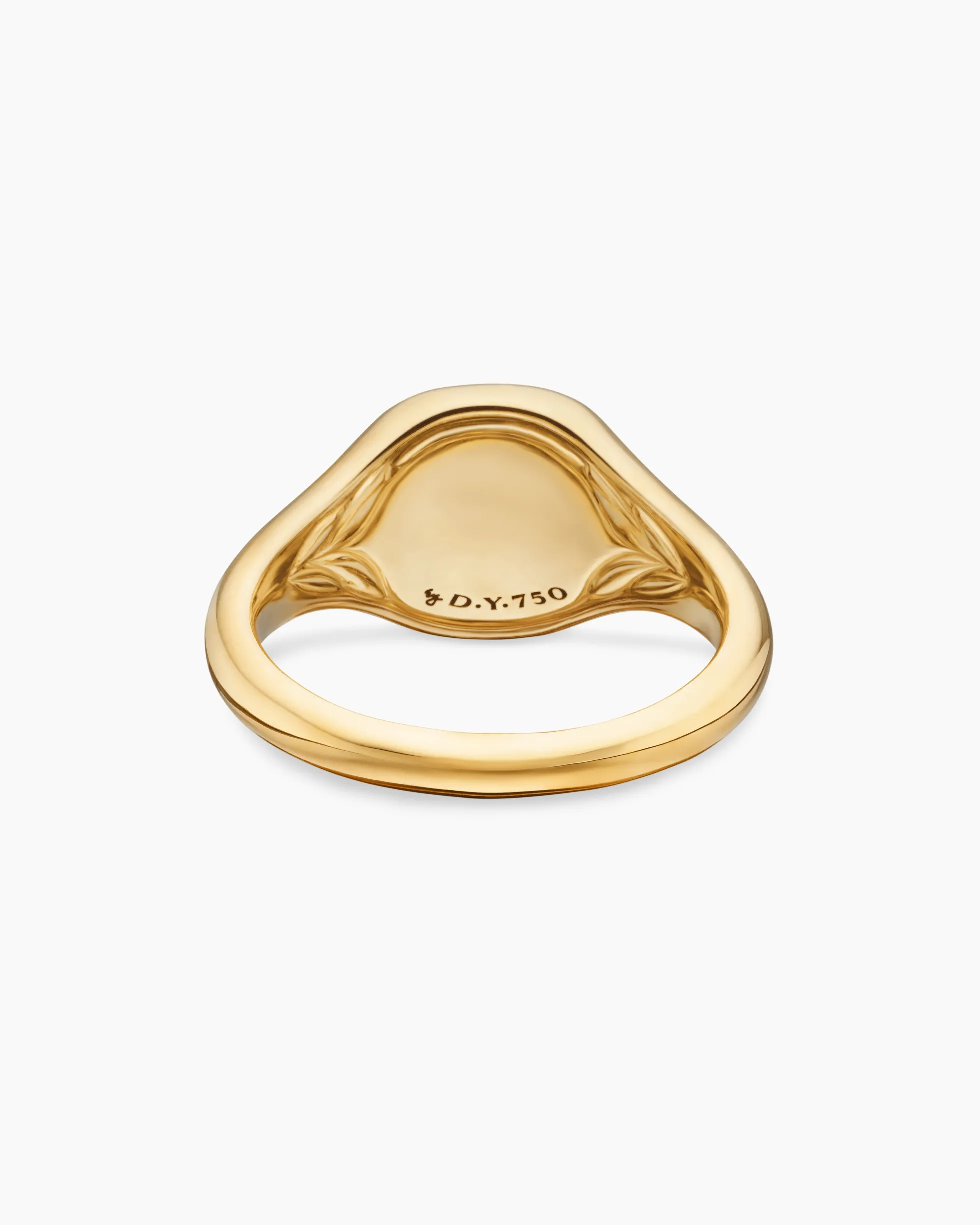 Cable Collectibles® Compass Pinky Ring 18K Yellow Gold with Diamonds, 9.7mm