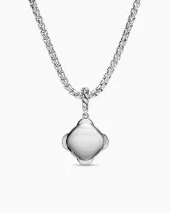 Cable Collectibles® DY Logo Amulet Sterling Silver with Diamonds, 13.7mm