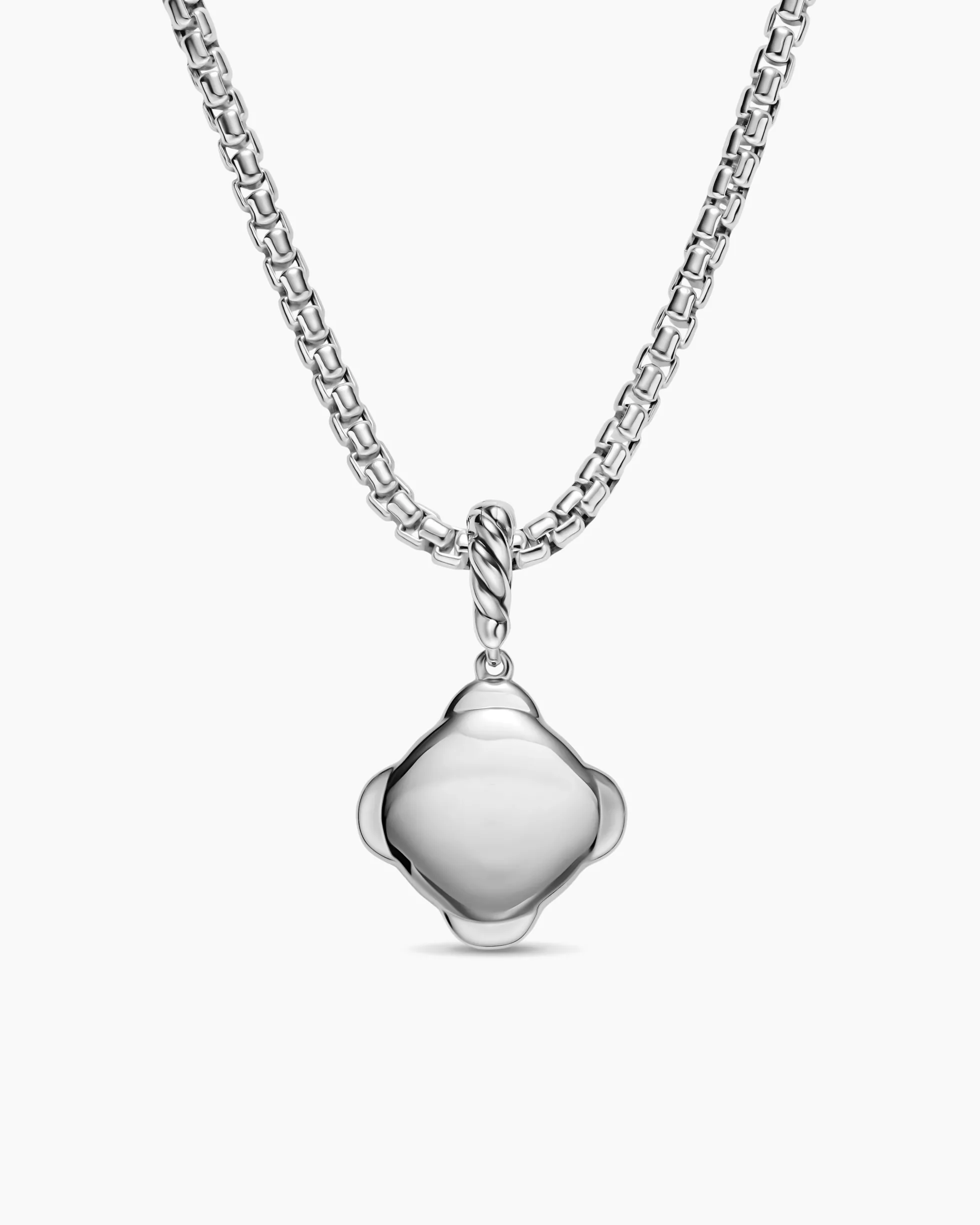Cable Collectibles® DY Logo Amulet Sterling Silver with Diamonds, 13.7mm