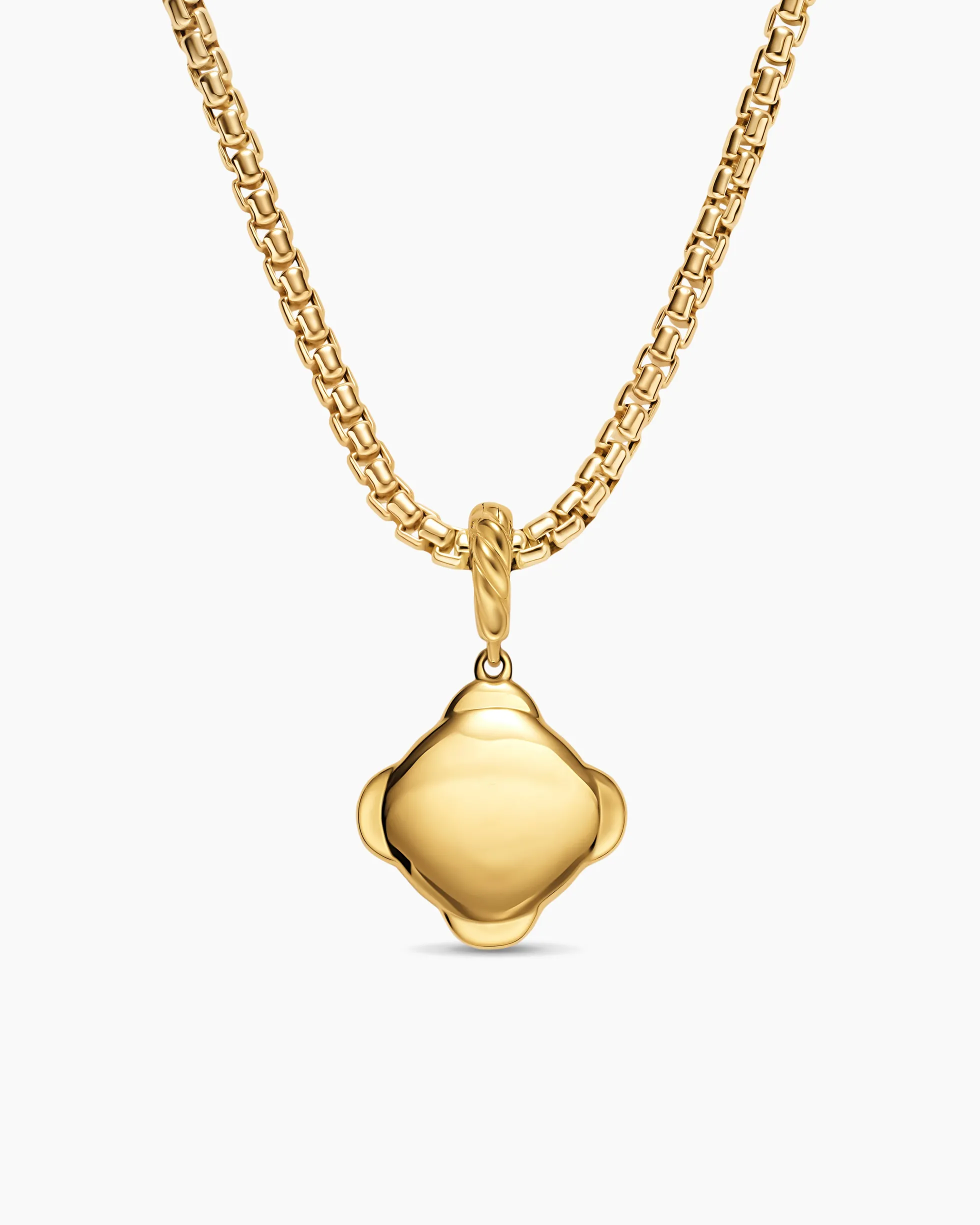 Cable Collectibles® DY Logo Amulet 18K Yellow Gold with Diamonds, 13.7mm