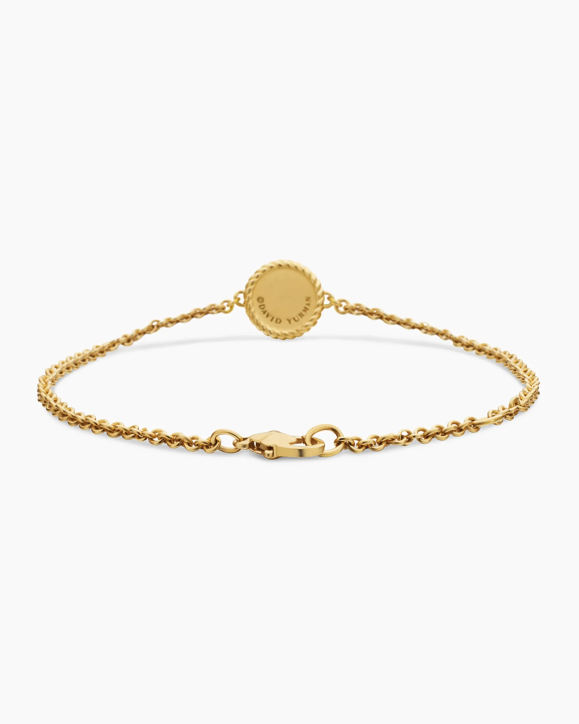 Cable Collectibles® Evil Eye Bracelet 18K Yellow Gold with Pavé Blue Sapphires and Diamonds, 2mm