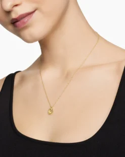 Cable Collectibles® Moon and Stars Necklace 18K Yellow Gold with Pavé Yellow Sapphires and Diamonds, 11mm