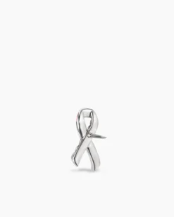 Cable Collectibles® Ribbon Pin Sterling Silver with Pink Enamel, 18mm