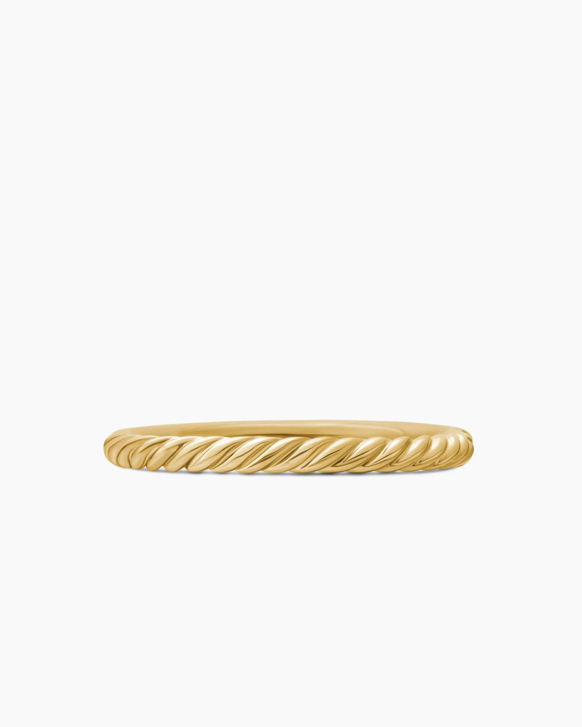 Cable Collectibles® Stack Ring 18K Yellow Gold with Pavé Rubies, 2mm