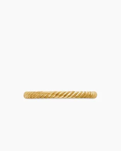 Cable Collectibles® Stack Ring 18K Yellow Gold, 2mm