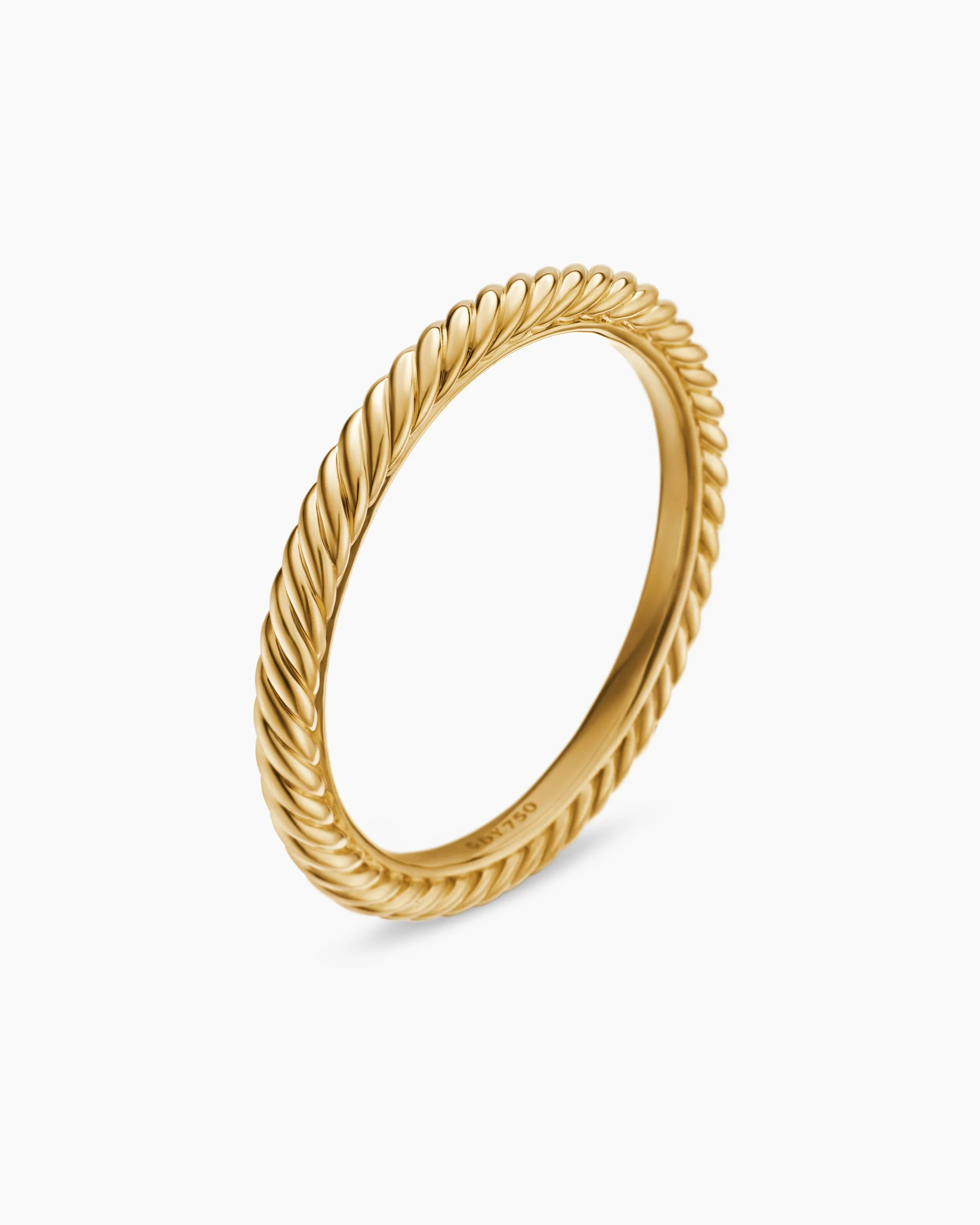Cable Collectibles® Stack Ring 18K Yellow Gold, 2mm