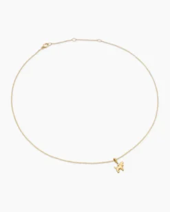 Cable Collectibles® Teen Dog Necklace 18K Yellow Gold with Diamond