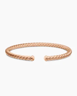 Cable Flex® Bracelet 18K Rose Gold, 4mm