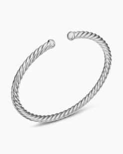 Cable Flex® Bracelet 18K White Gold, 4mm