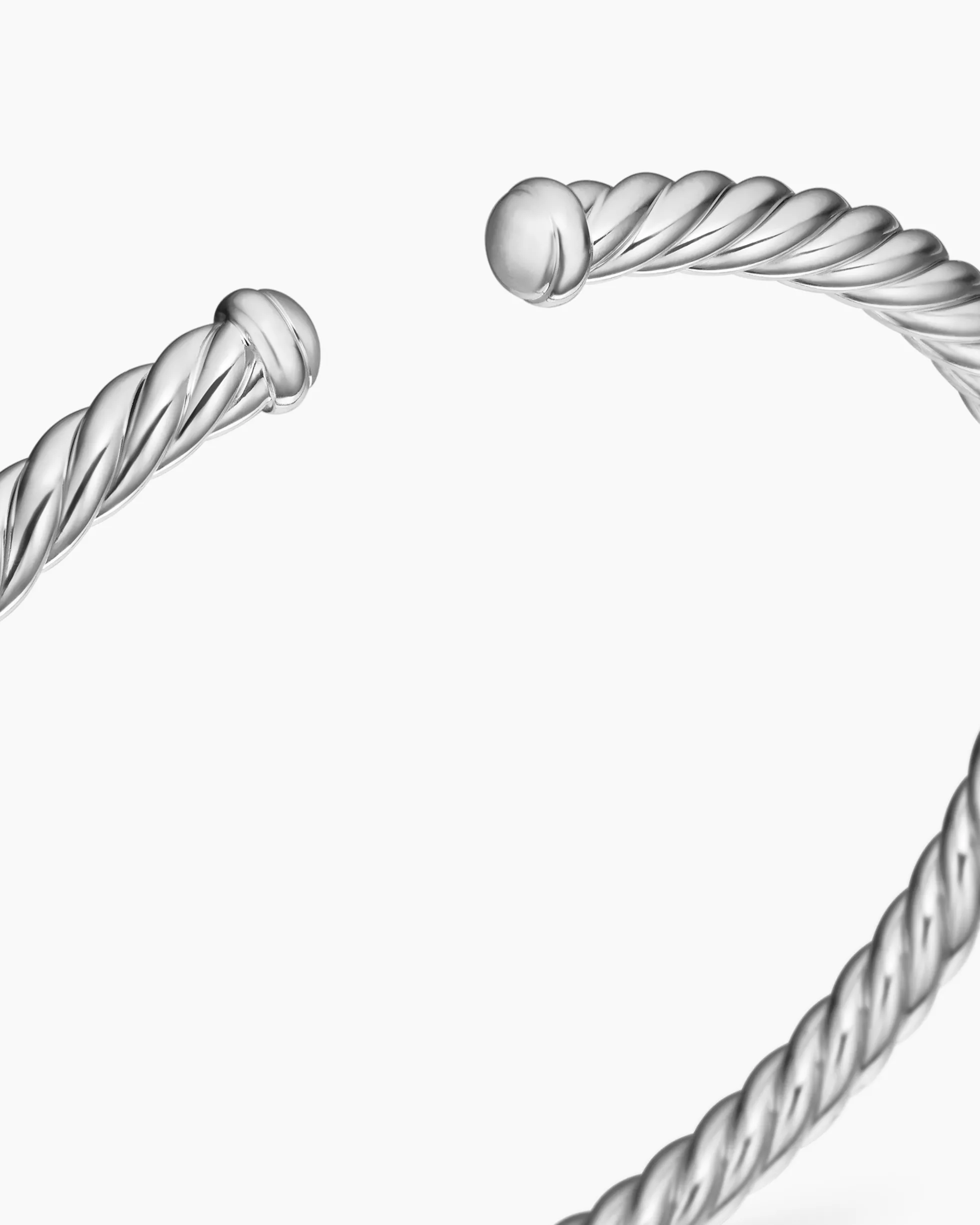 Cable Flex® Bracelet 18K White Gold, 4mm