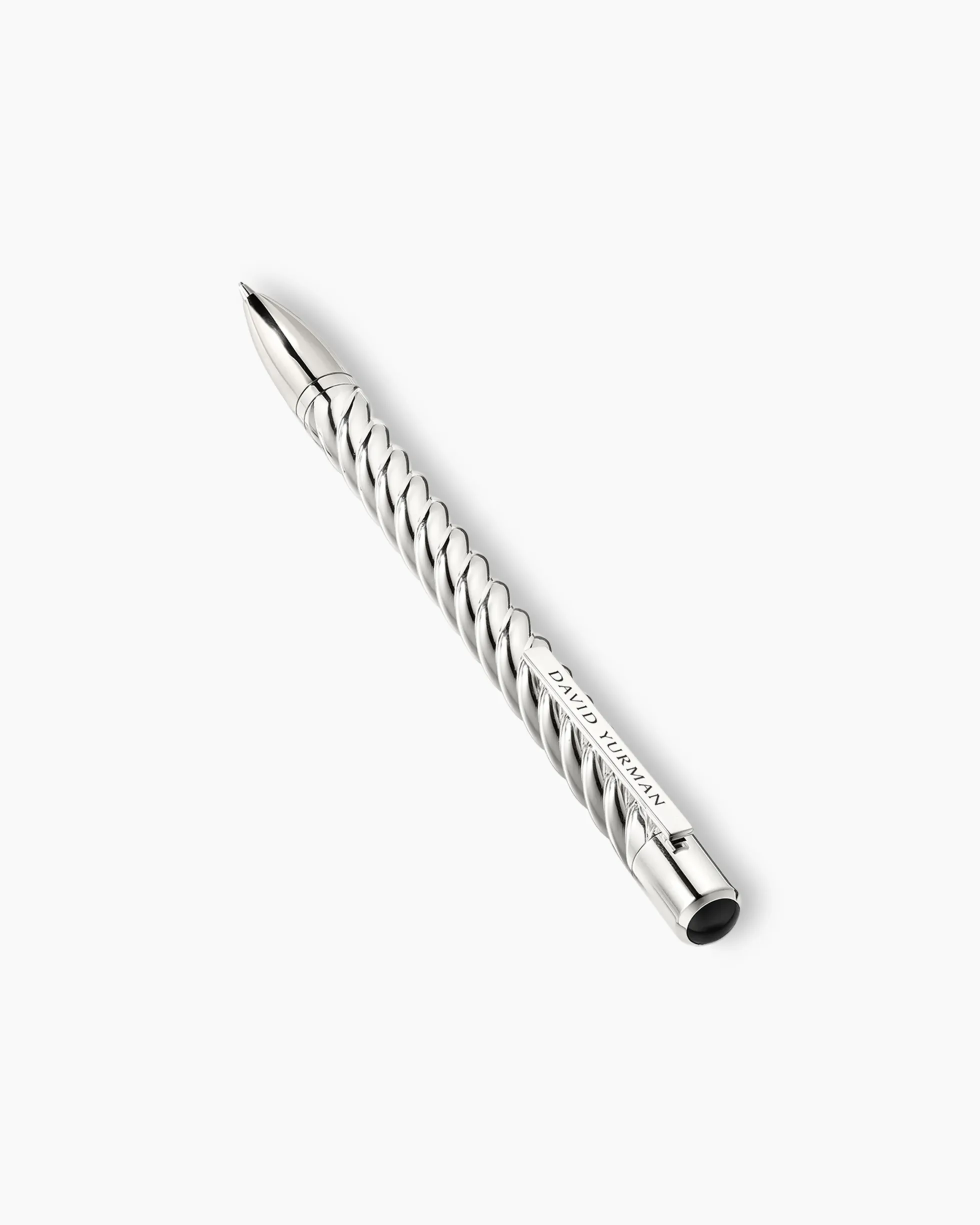 Cable Pencil Sterling Silver with Black Onyx