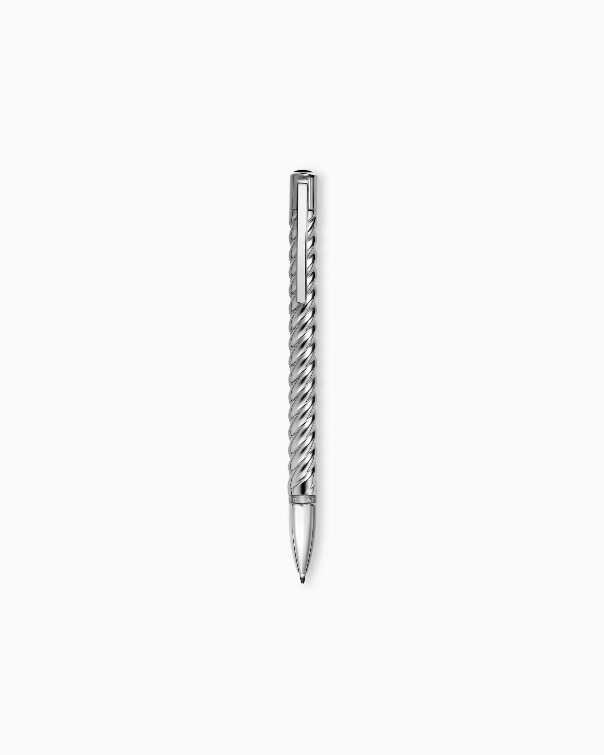 Cable Pen Sterling Silver with Black Onyx