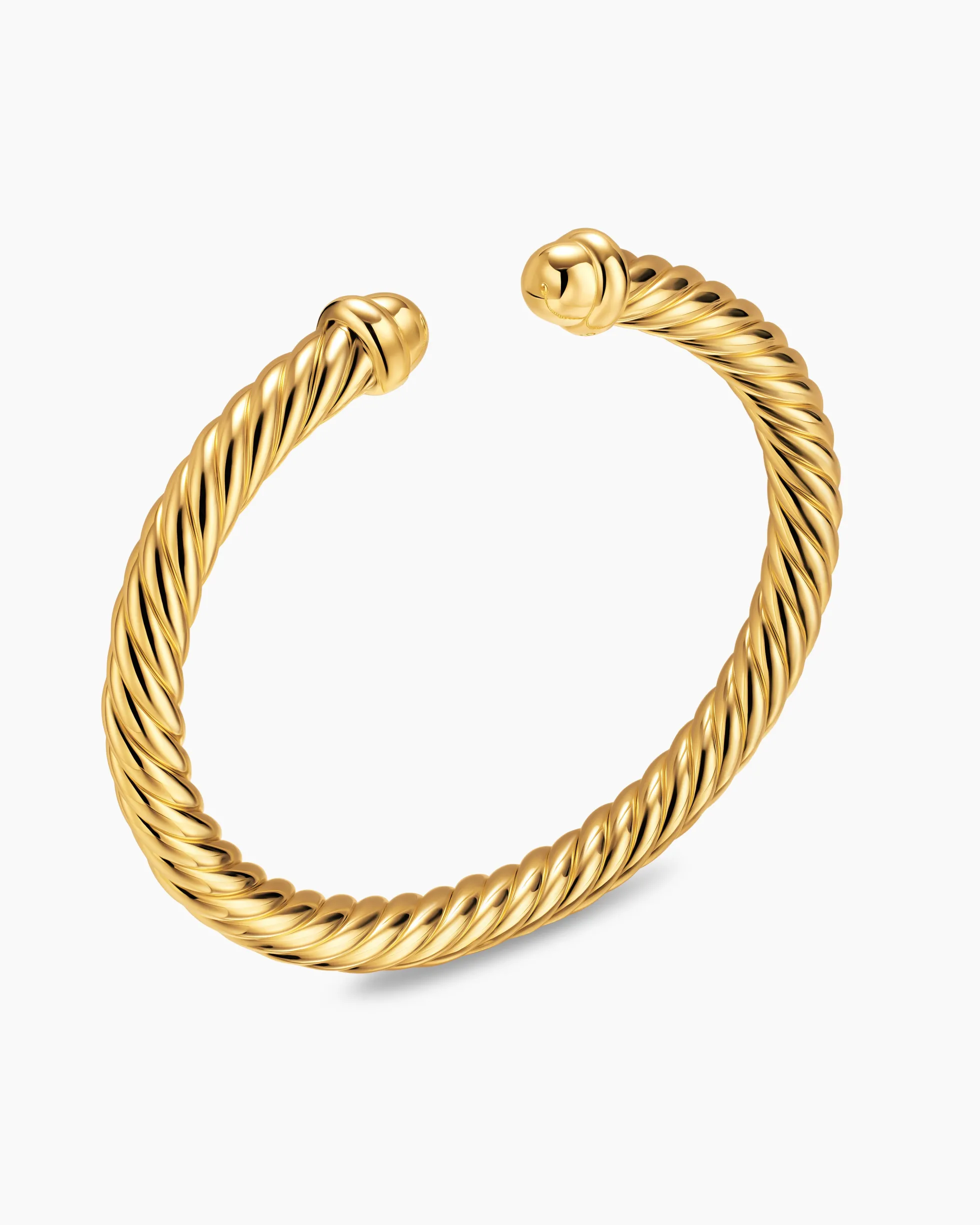 Cablespira® Flex Bracelet 18K Yellow Gold, 6mm