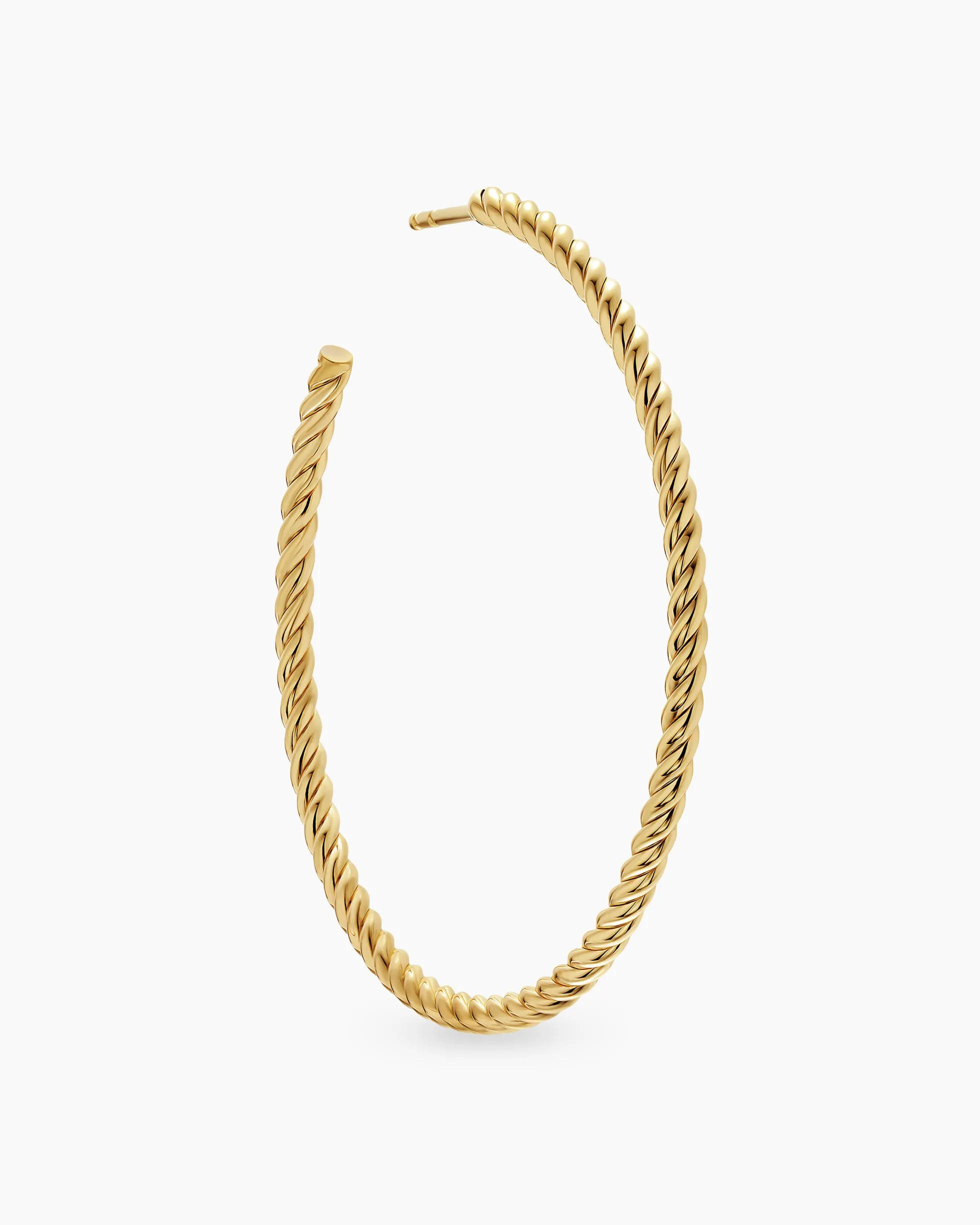 Cablespira® Hoop Earrings 18K Yellow Gold, 42.3mm