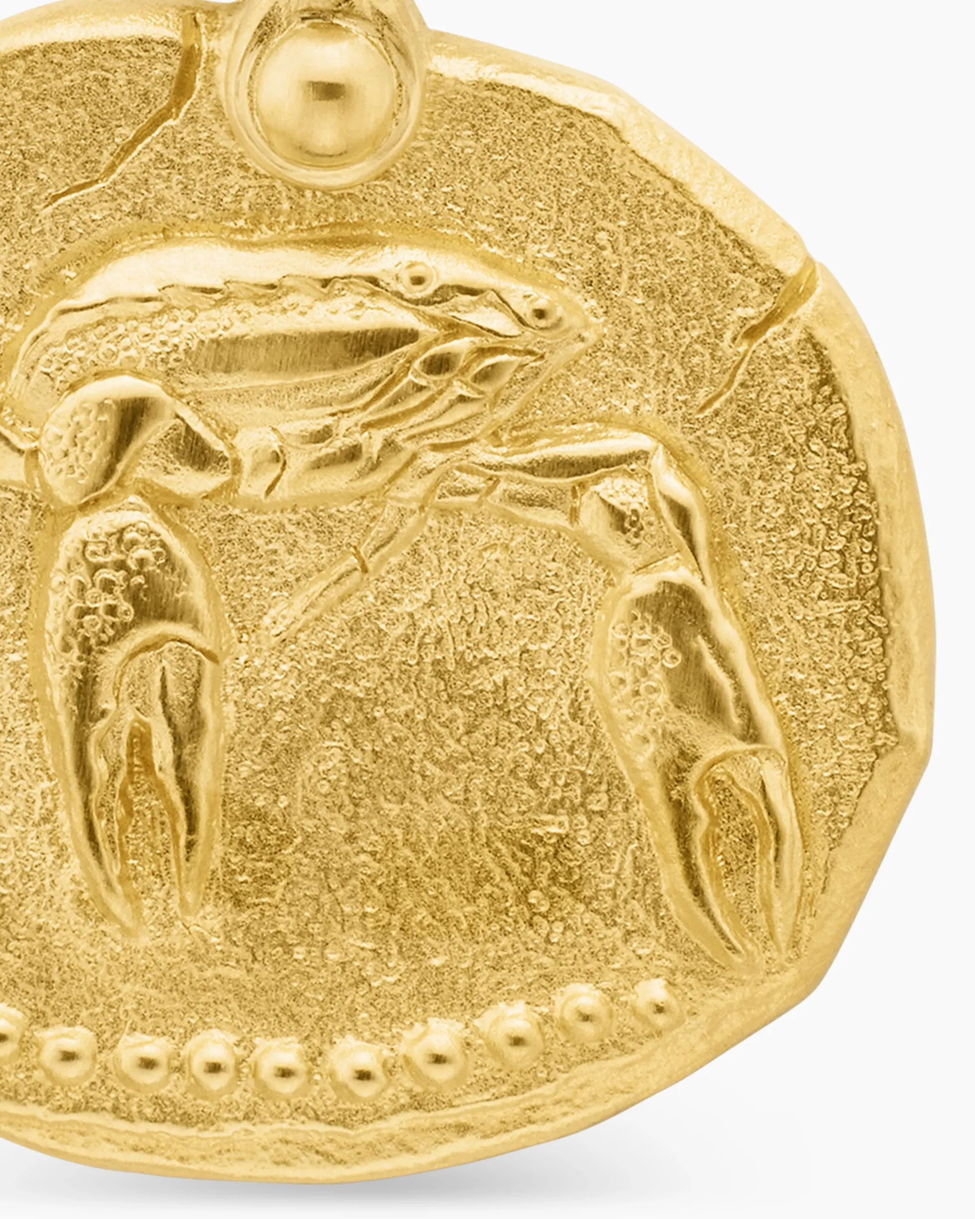 Cancer Amulet 18K Yellow Gold, 17mm
