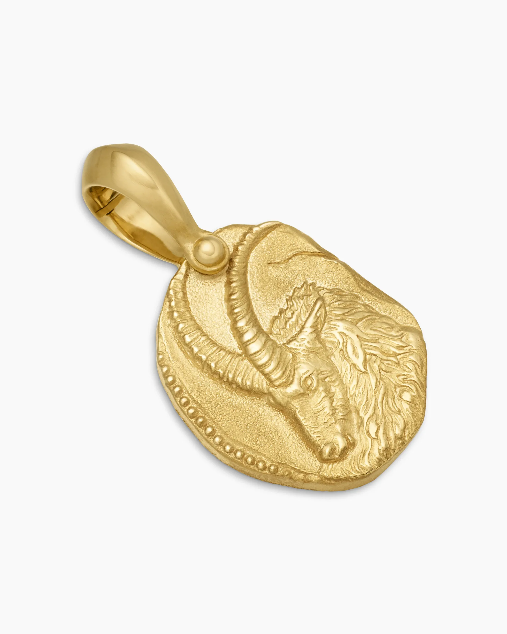 Capricorn Amulet 18K Yellow Gold, 17mm