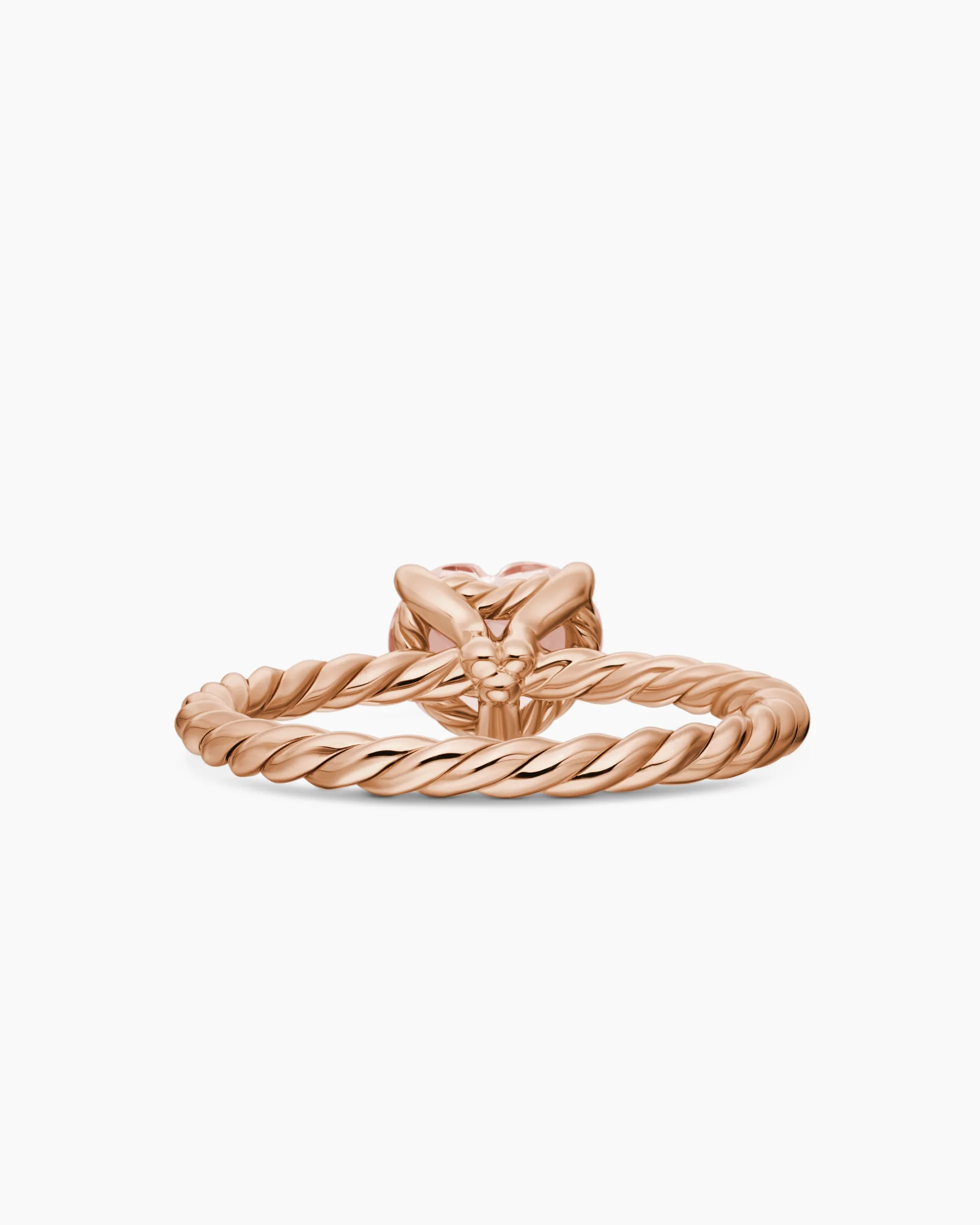 Chatelaine® Heart Ring 18K Rose Gold with Morganite, 7mm