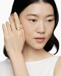 Chatelaine® Pavé Bezel Ring 18K Yellow Gold with Champagne Citrine and Diamonds, 9mm