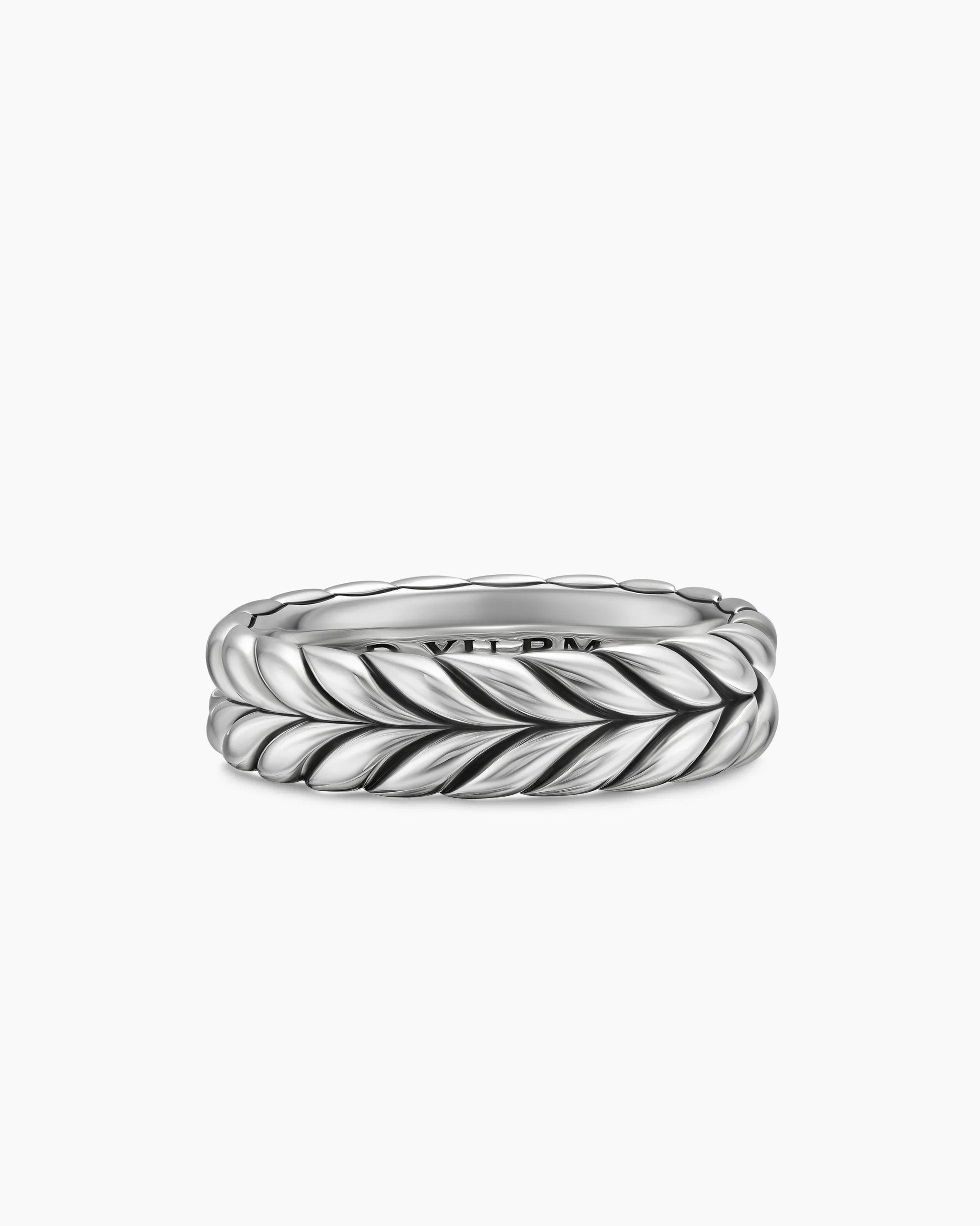 Chevron Band Ring Sterling Silver, 6.2mm