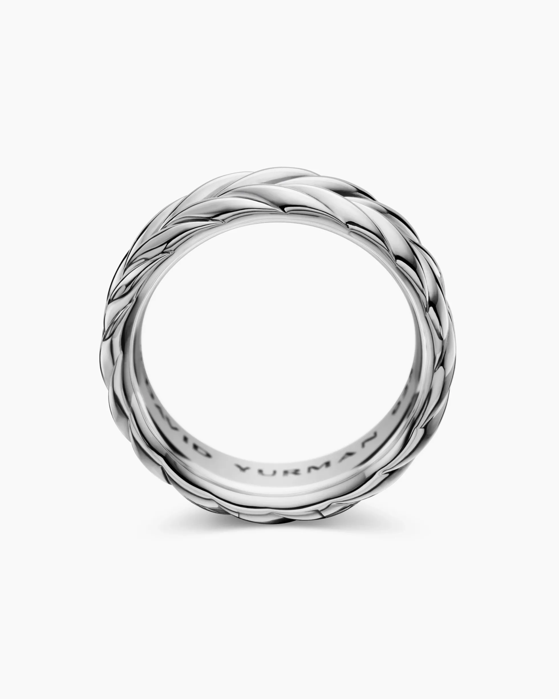 Chevron Band Ring Sterling Silver, 9mm
