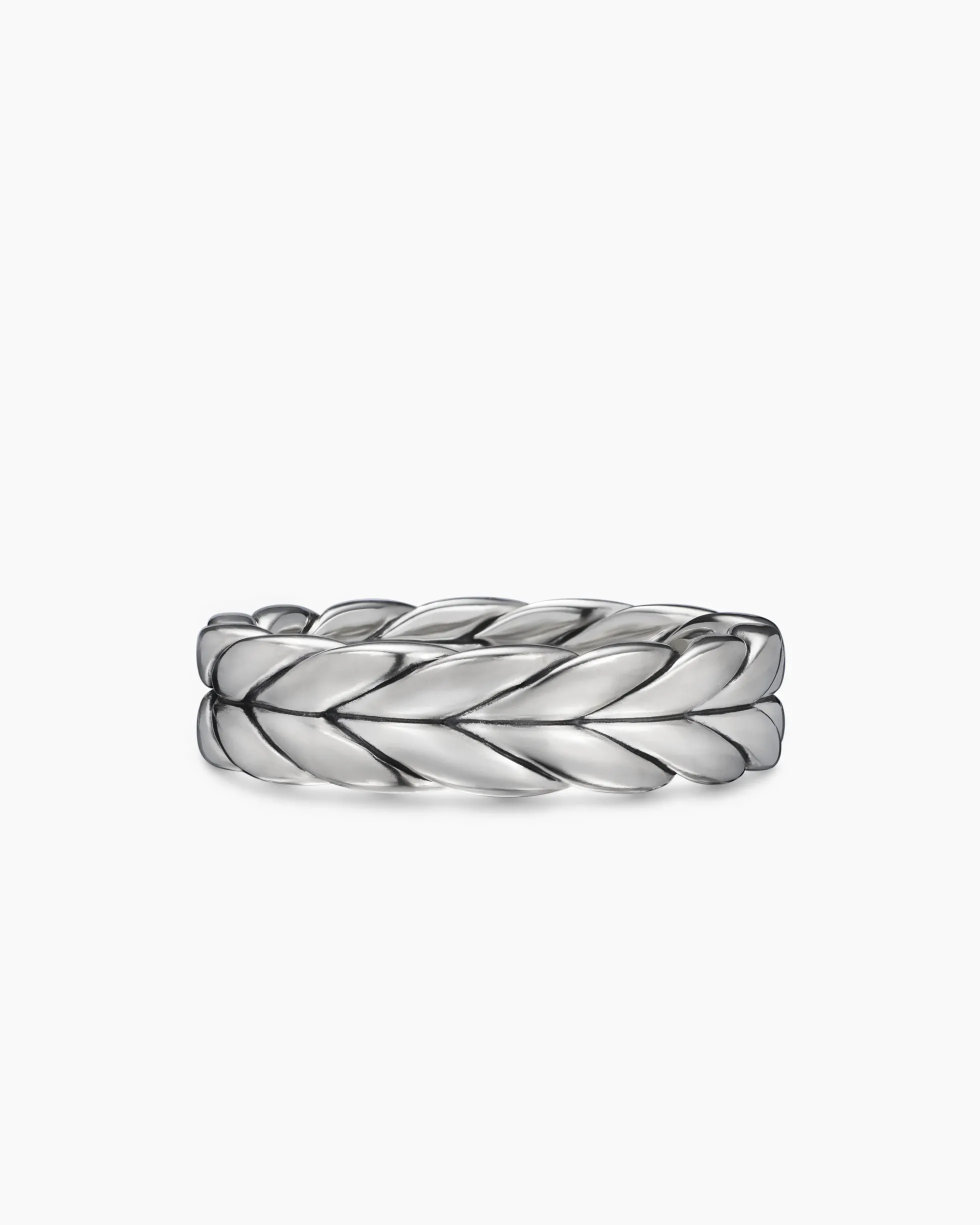 Chevron Band Ring Sterling Silver, 6mm