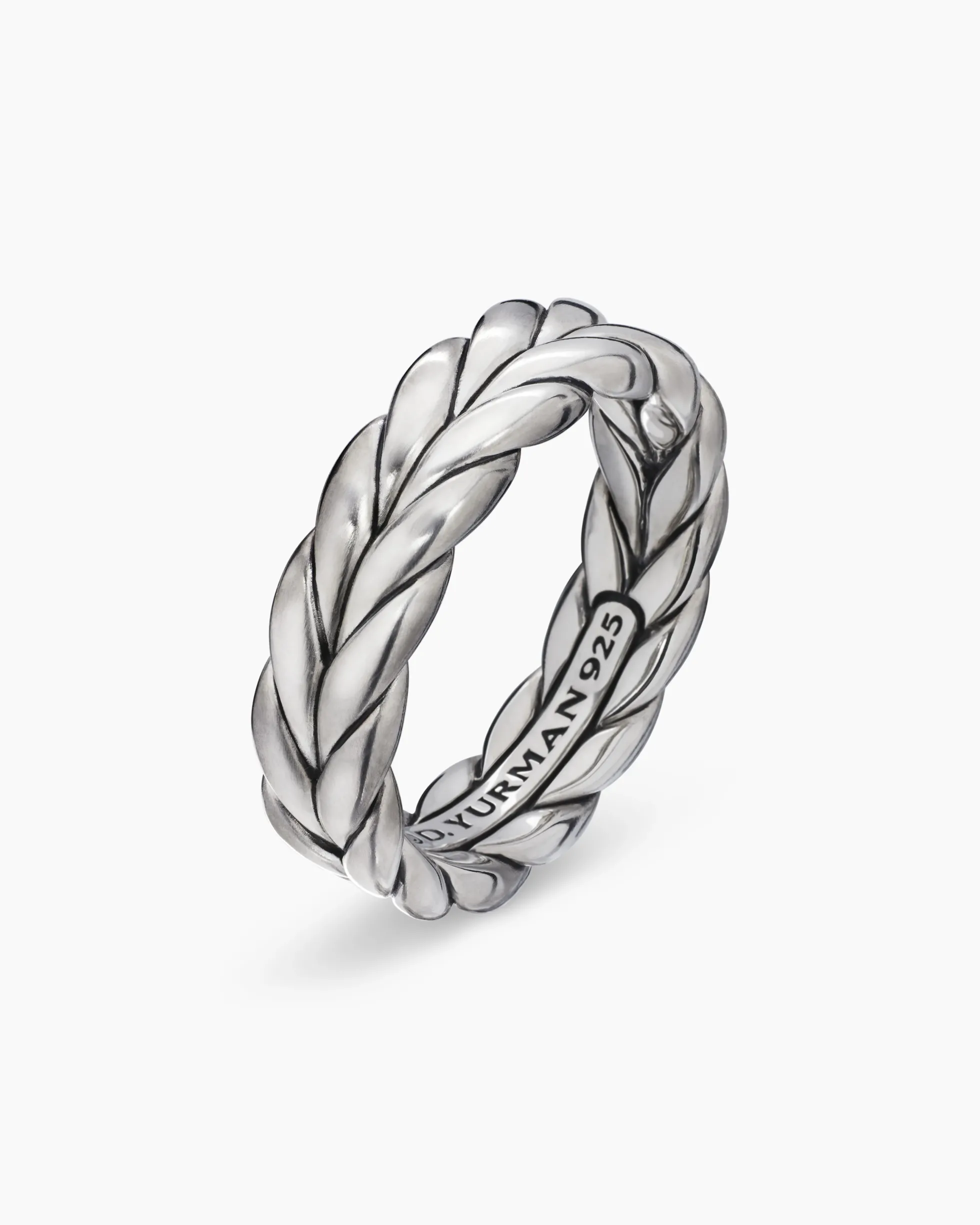 Chevron Band Ring Sterling Silver, 6mm