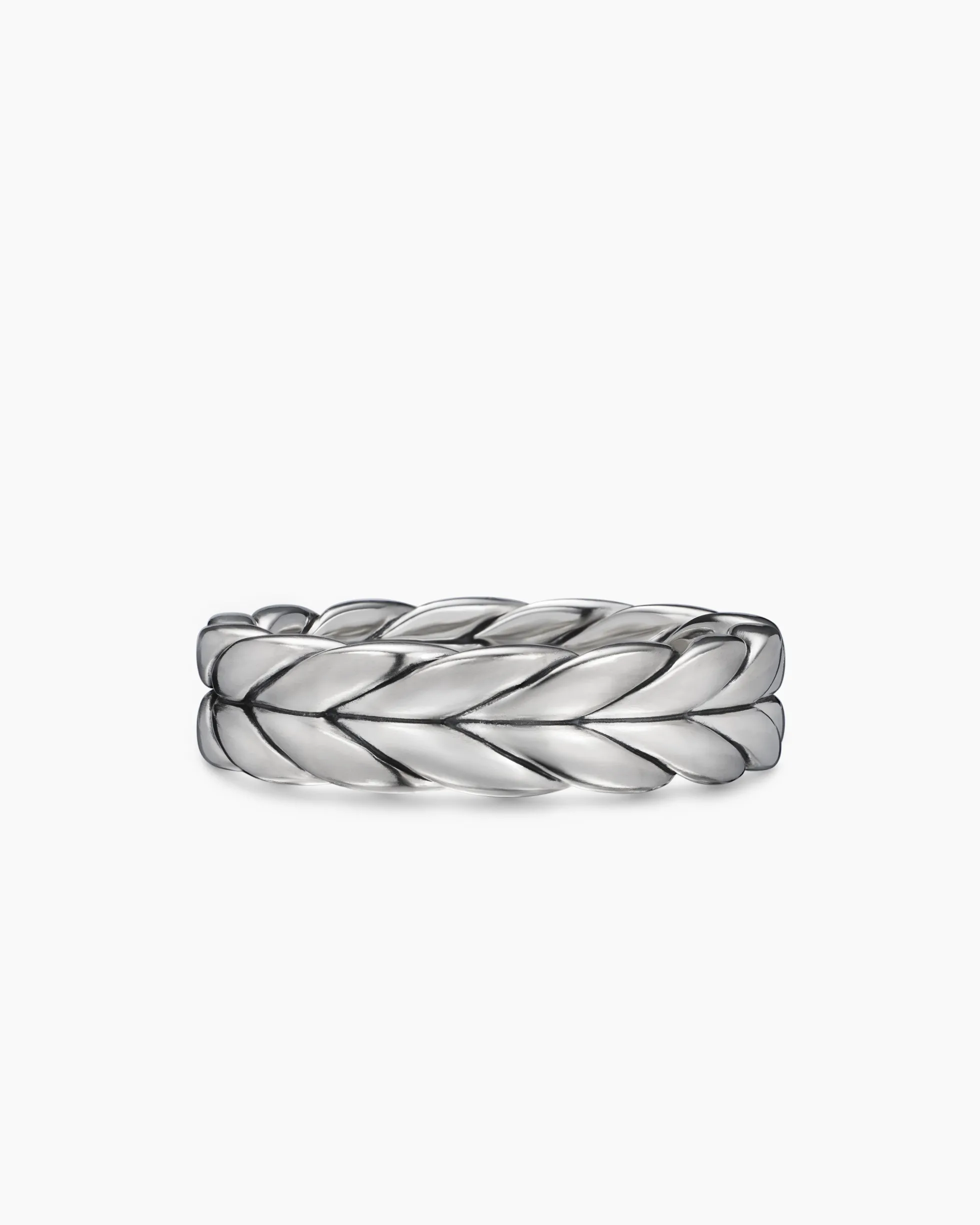 Chevron Band Ring Sterling Silver, 6mm