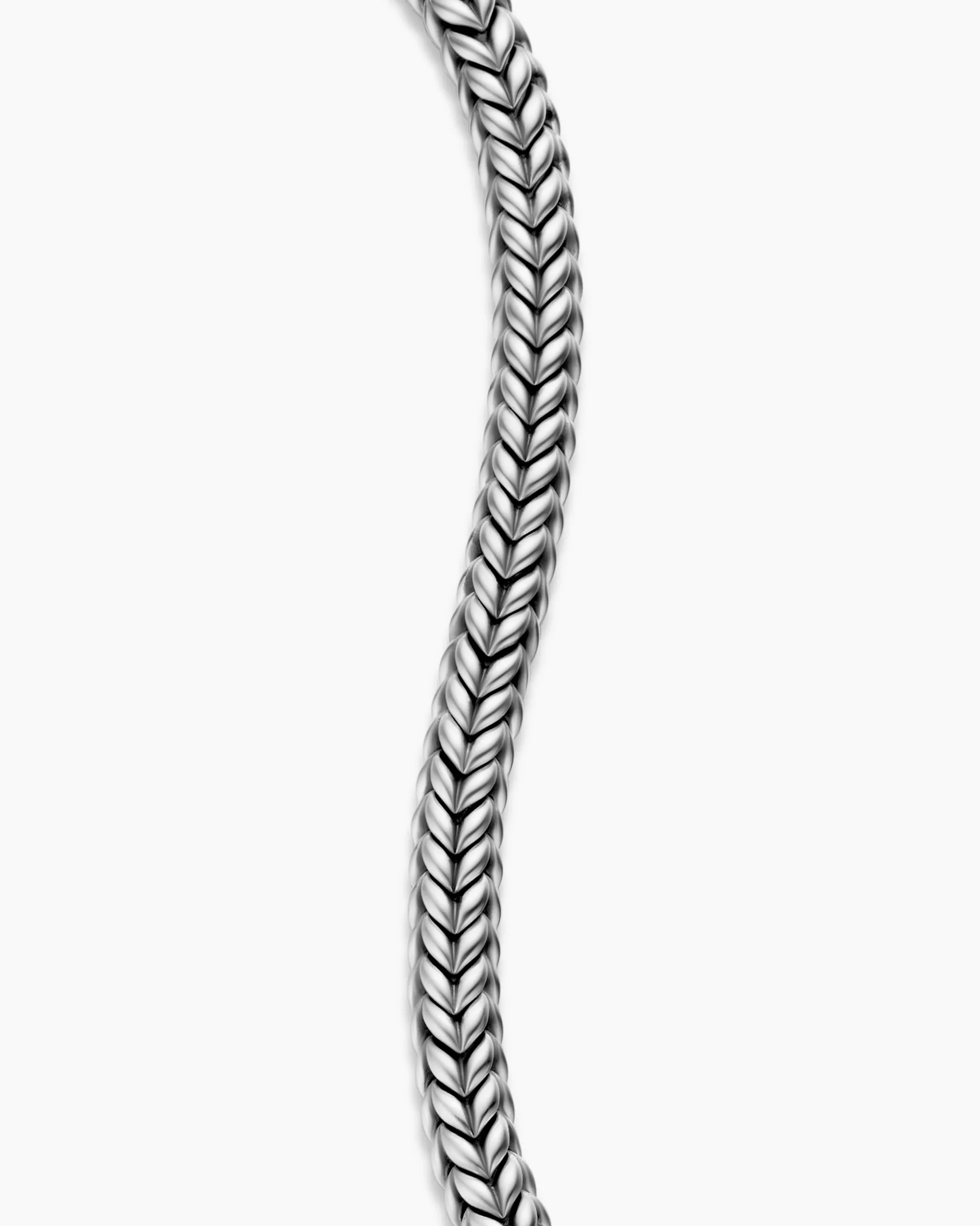 Chevron Bead Bracelet Sterling Silver, 6mm
