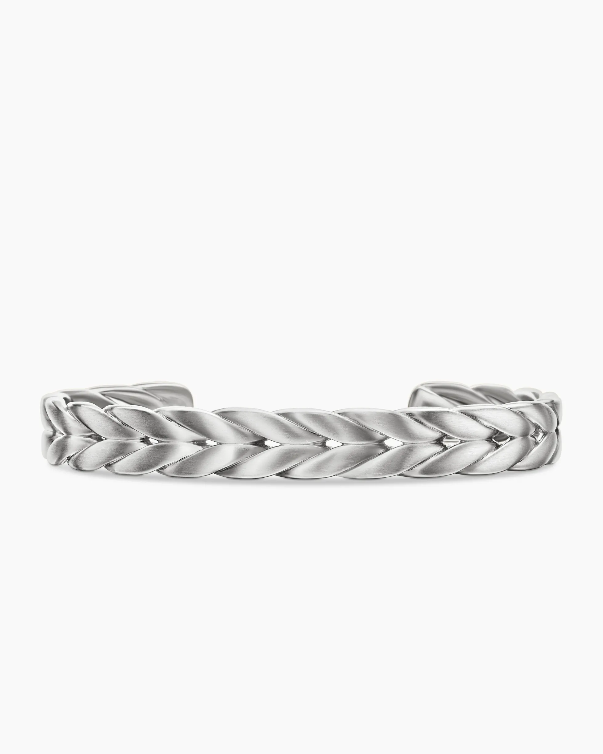Chevron Cuff Bracelet Sterling Silver, 9mm
