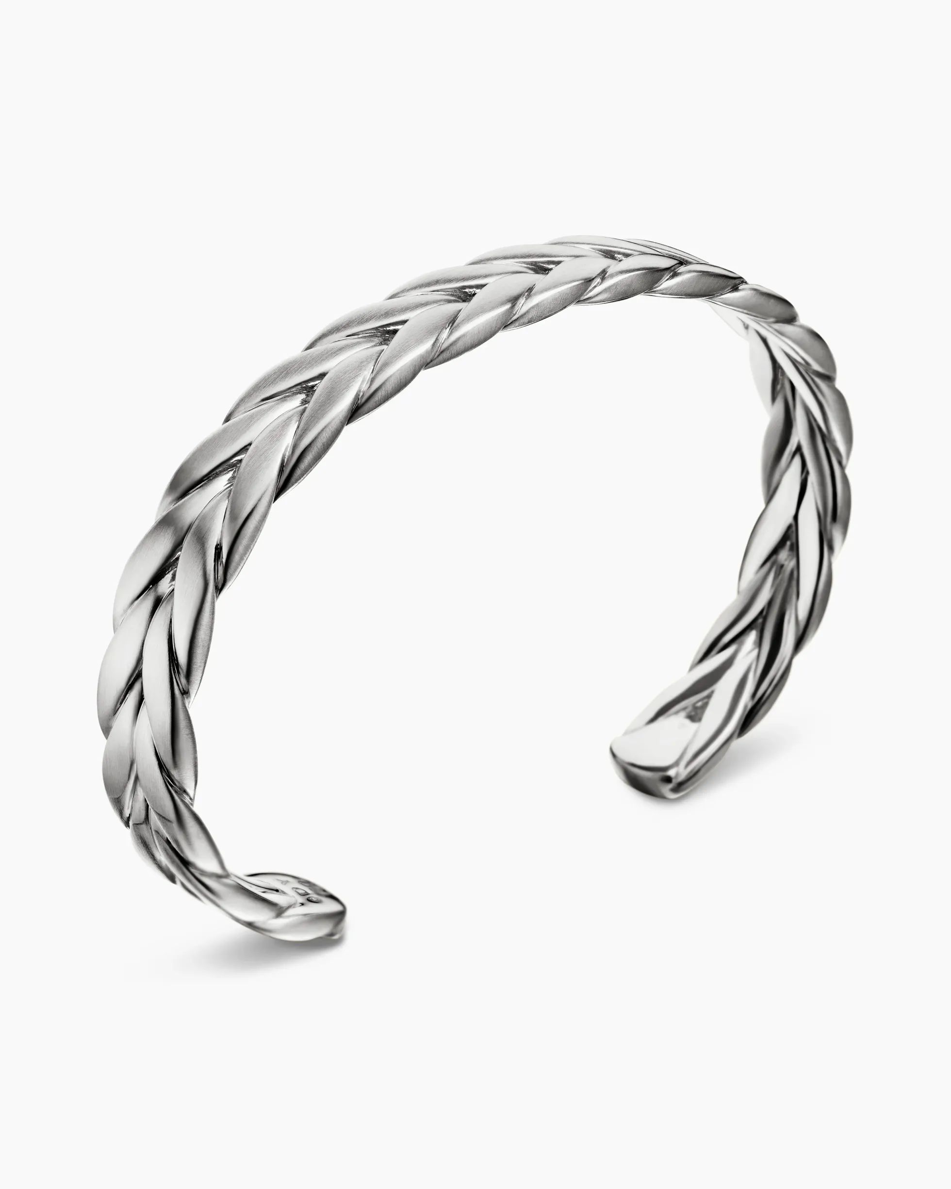 Chevron Cuff Bracelet Sterling Silver, 9mm