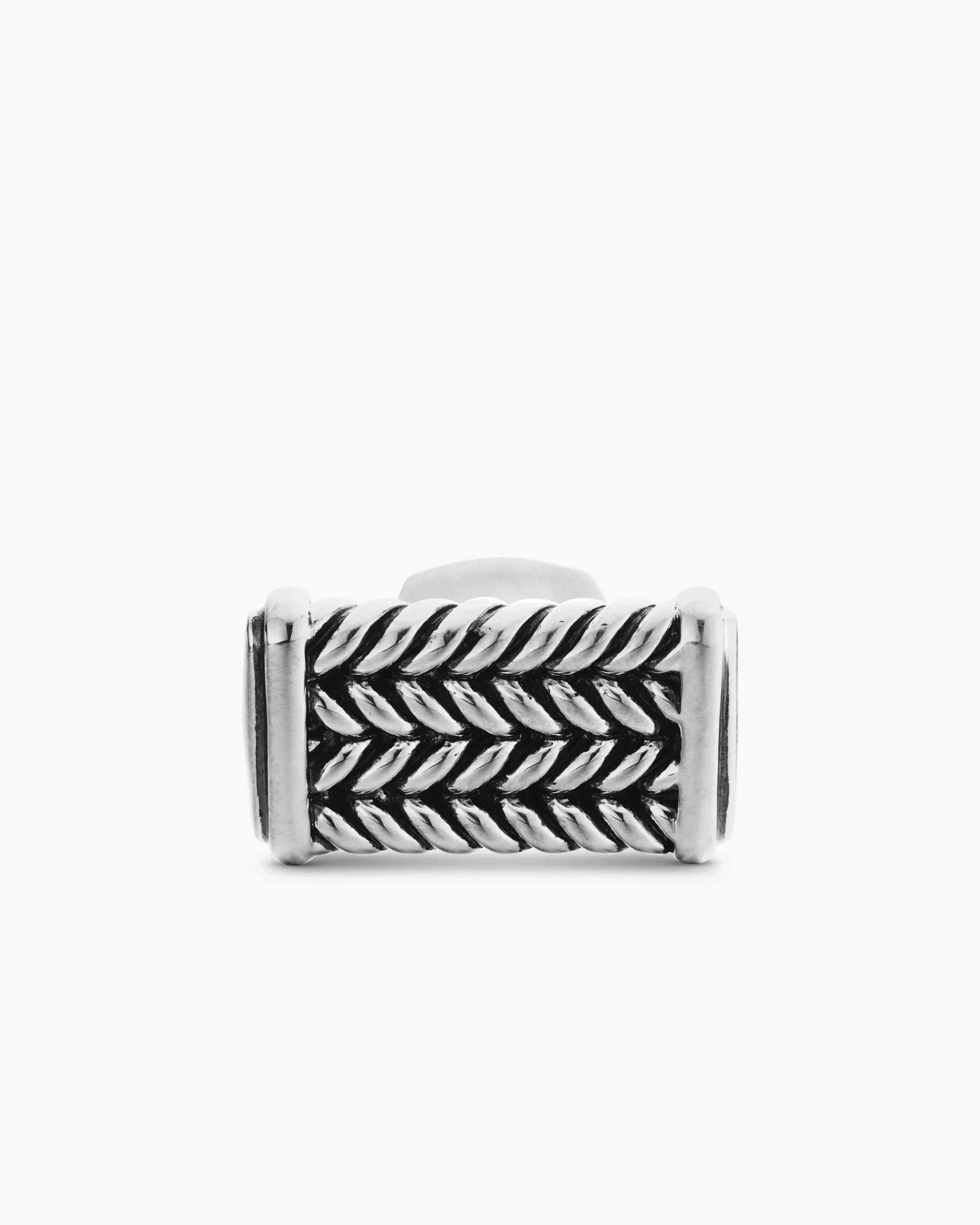 Chevron Cufflinks Sterling Silver, 22.8mm