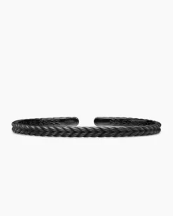 Chevron Flex Bracelet Black Titanium, 5.2mm