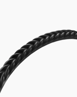 Chevron Flex Bracelet Black Titanium, 5.2mm