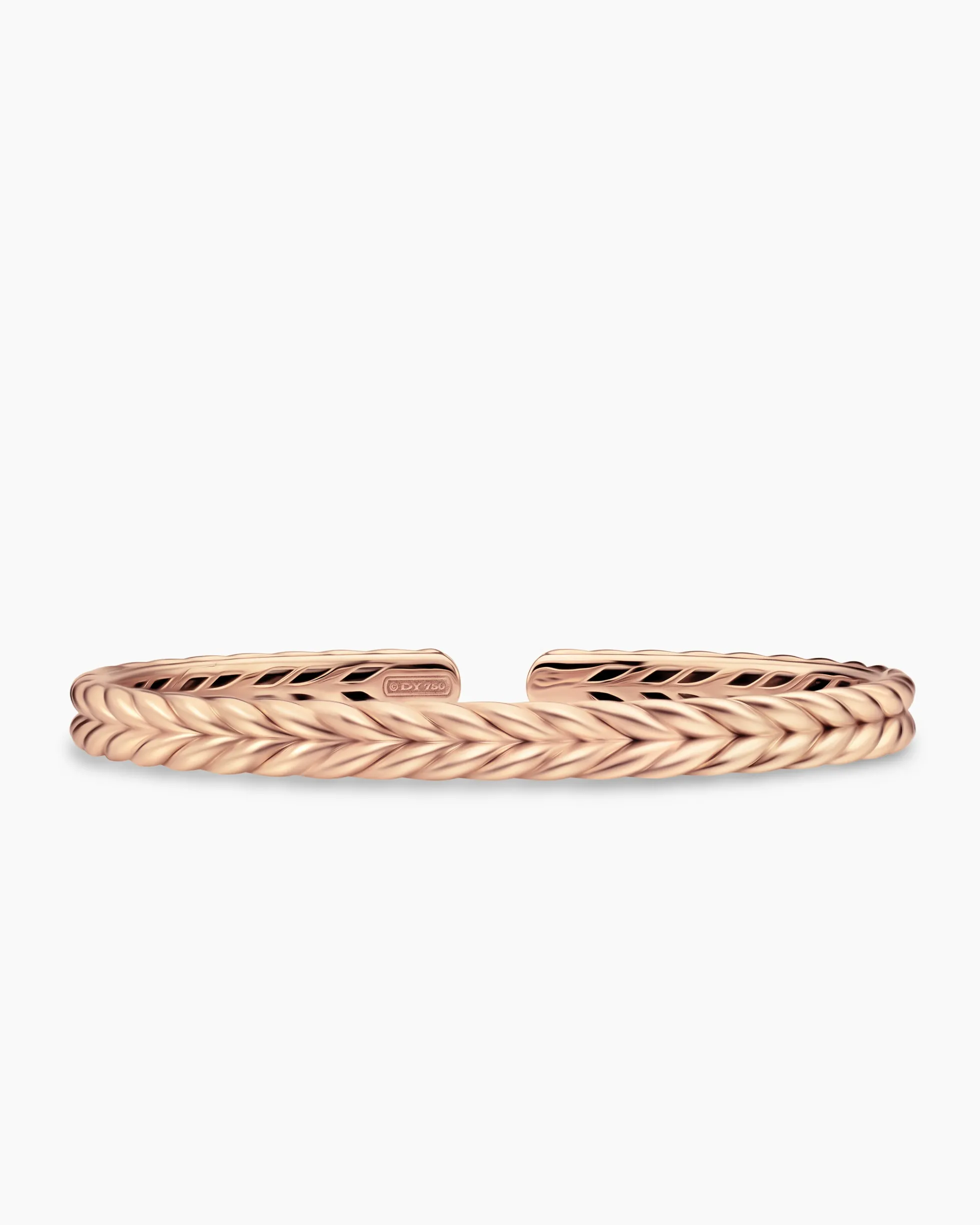 Chevron Flex Bracelet 18K Rose Gold, 6.4mm