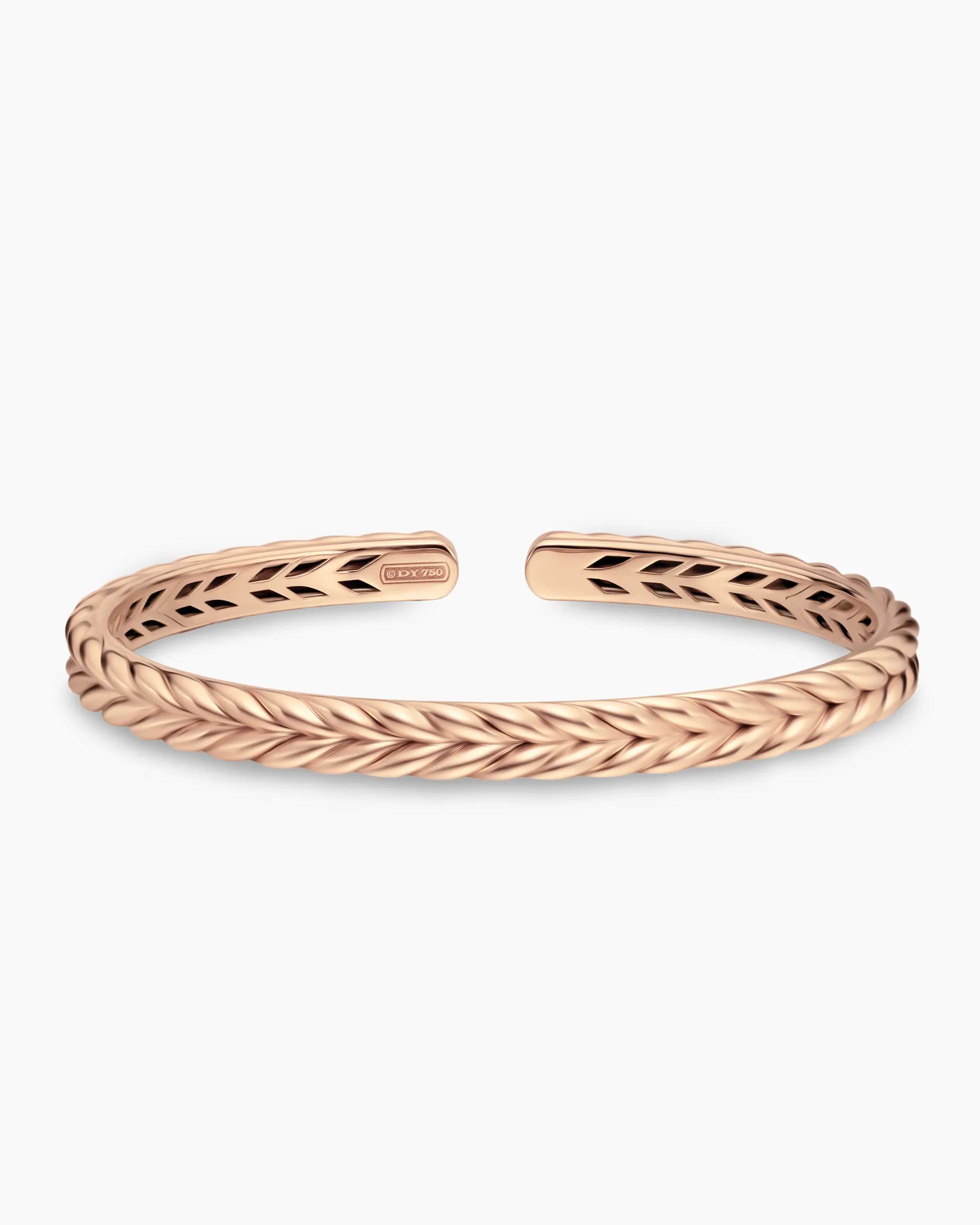 Chevron Flex Bracelet 18K Rose Gold, 6.4mm