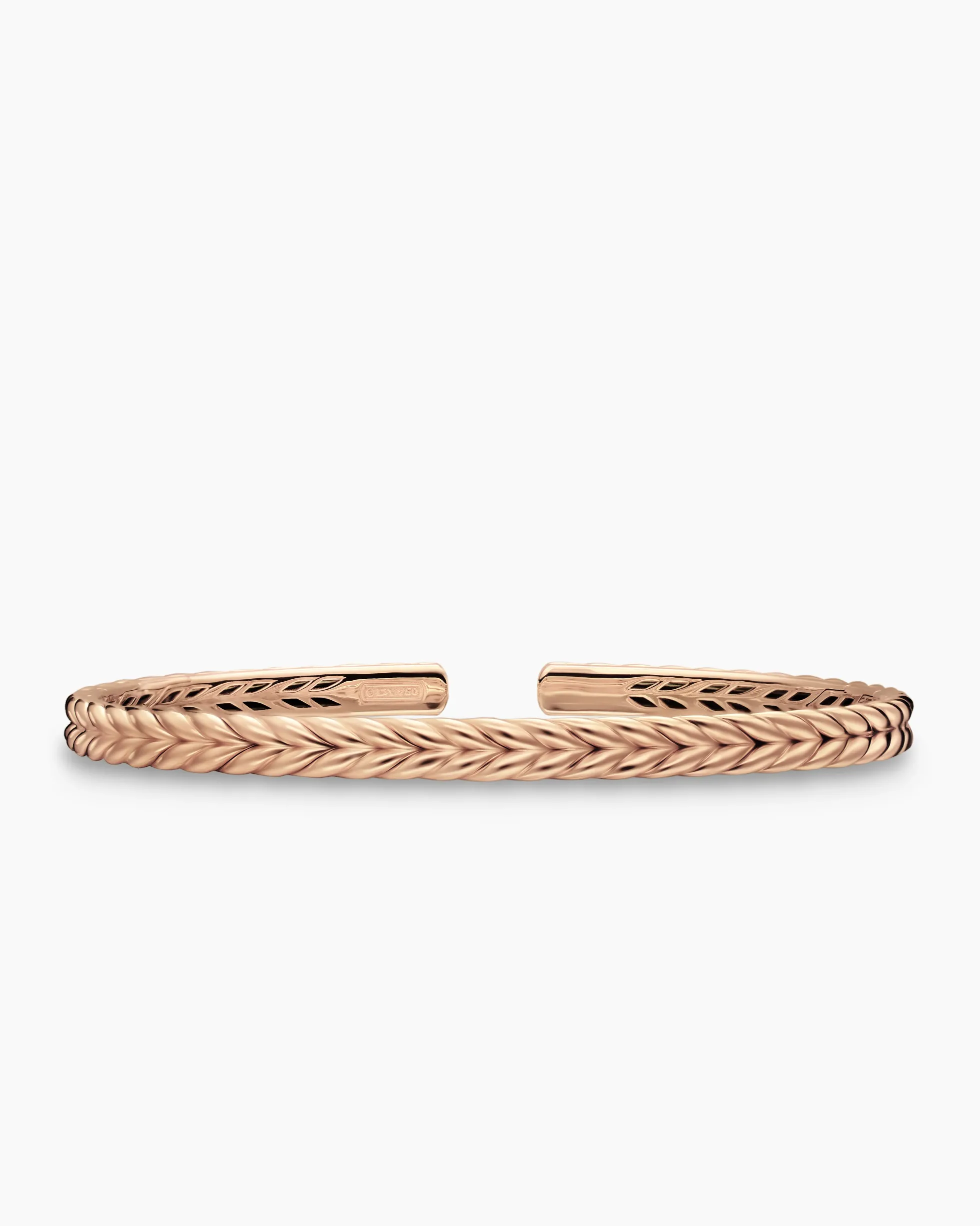 Chevron Flex Bracelet 18K Rose Gold, 5.2mm