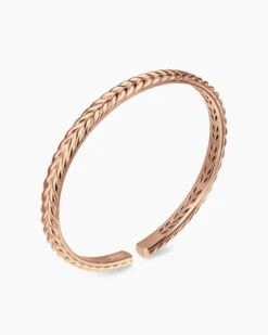 Chevron Flex Bracelet 18K Rose Gold, 5.2mm