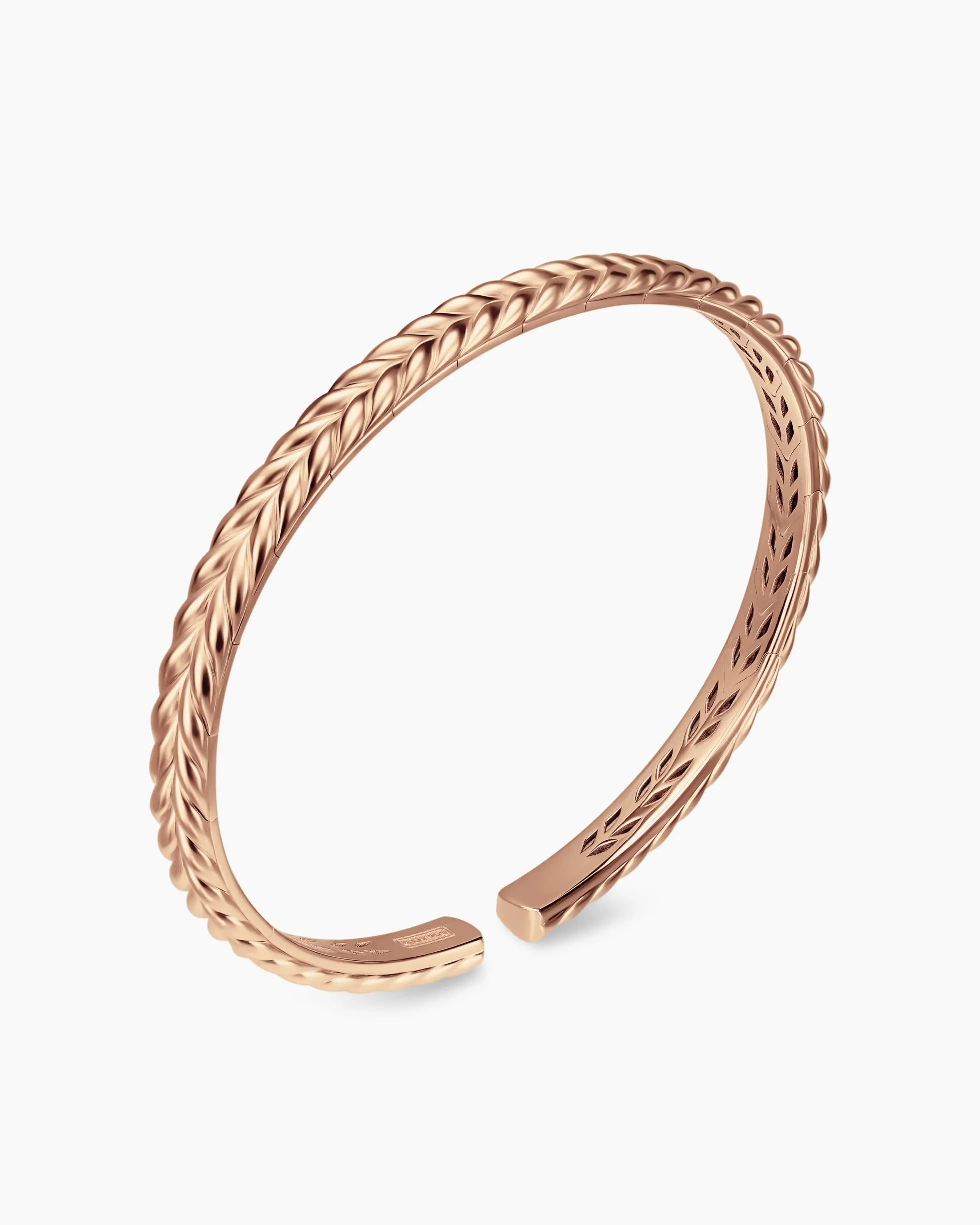 Chevron Flex Bracelet 18K Rose Gold, 5.2mm