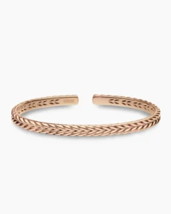 Chevron Flex Bracelet 18K Rose Gold, 5.2mm