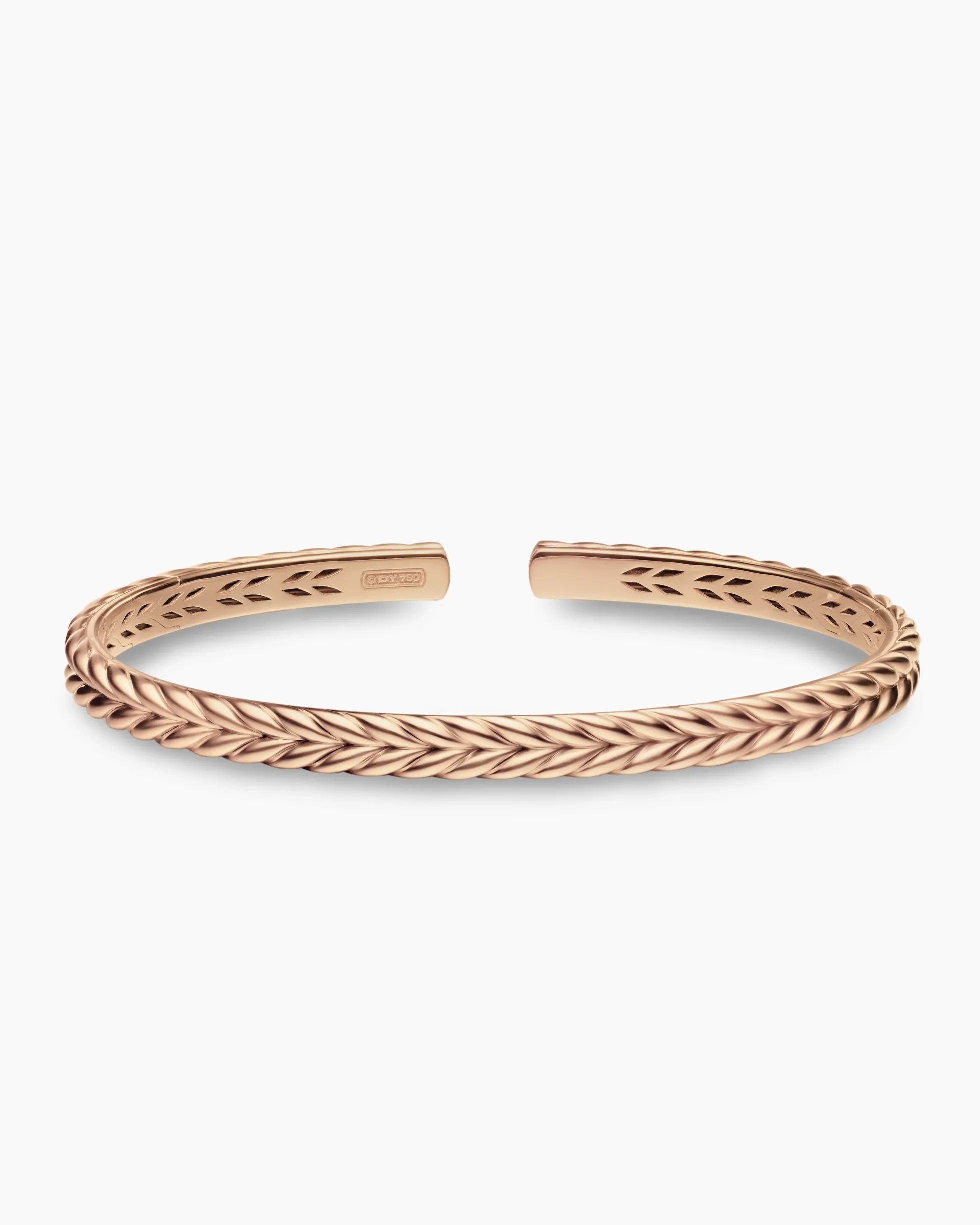 Chevron Flex Bracelet 18K Rose Gold, 5.2mm