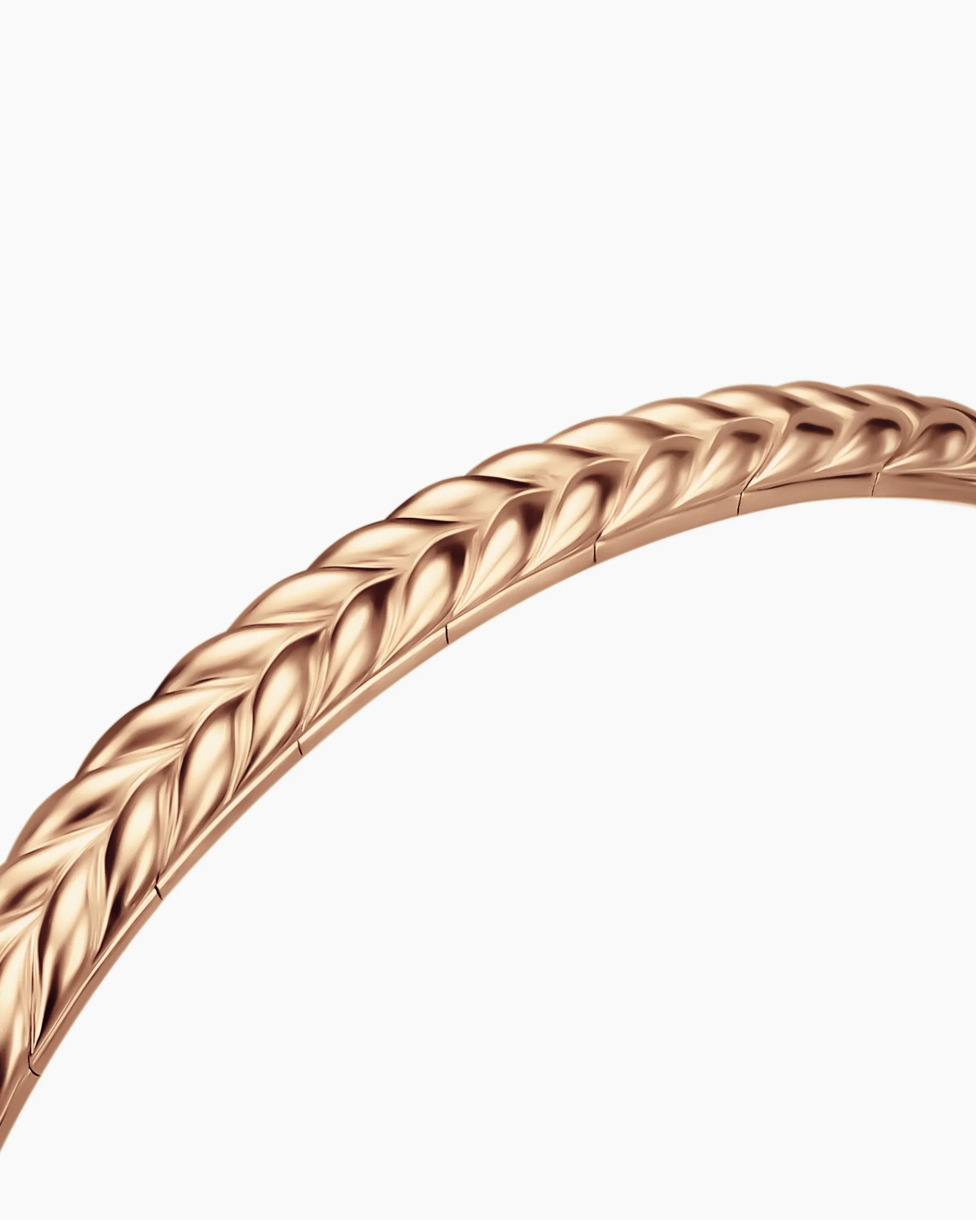 Chevron Flex Bracelet 18K Rose Gold, 5.2mm