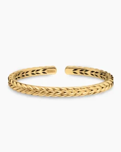 Chevron Flex Bracelet 18K Yellow Gold, 6.4mm