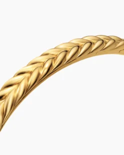 Chevron Flex Bracelet 18K Yellow Gold, 6.4mm
