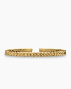Chevron Flex Bracelet 18K Yellow Gold, 5.2mm