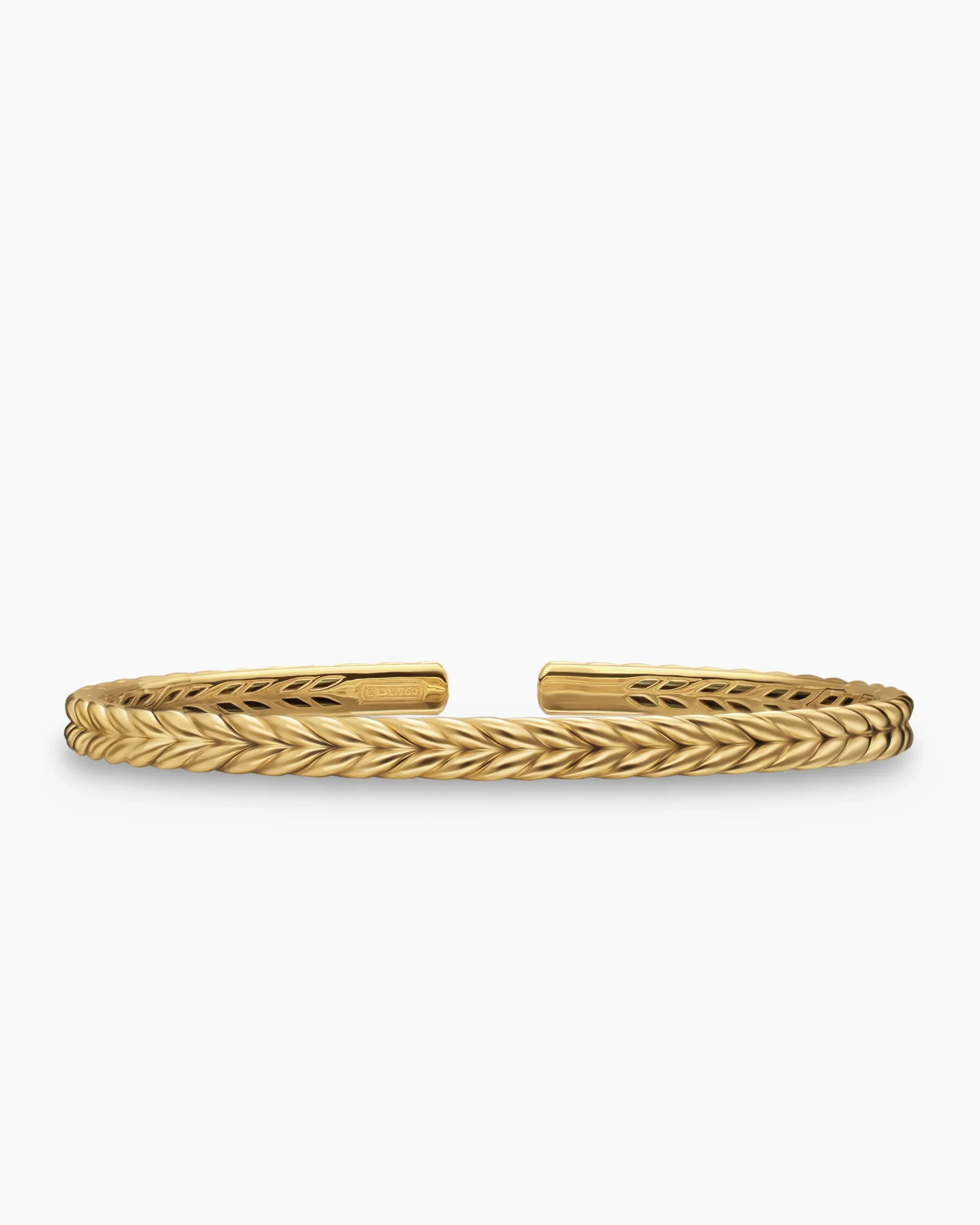 Chevron Flex Bracelet 18K Yellow Gold, 5.2mm