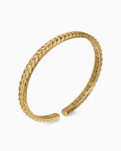 Chevron Flex Bracelet 18K Yellow Gold, 5.2mm