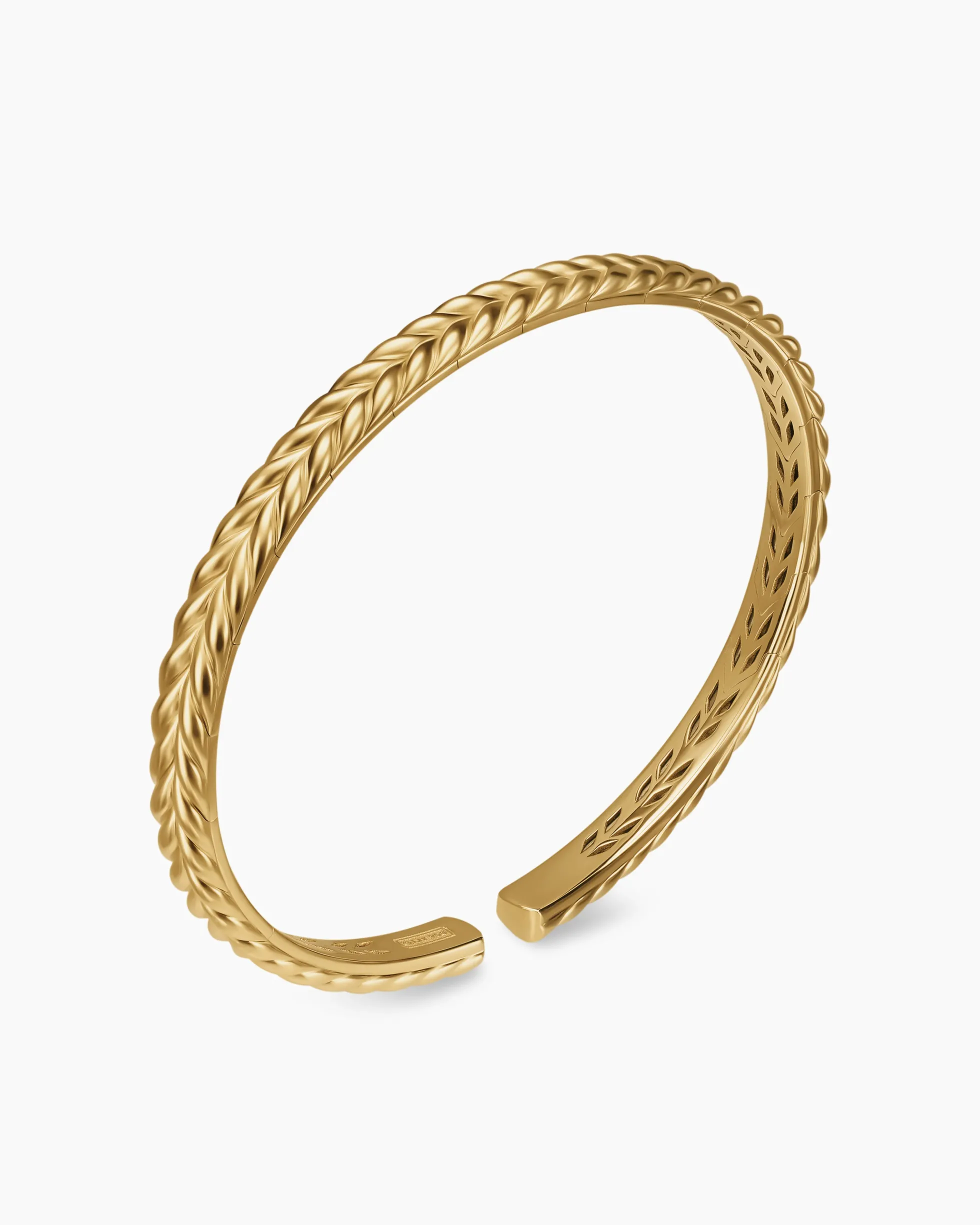 Chevron Flex Bracelet 18K Yellow Gold, 5.2mm